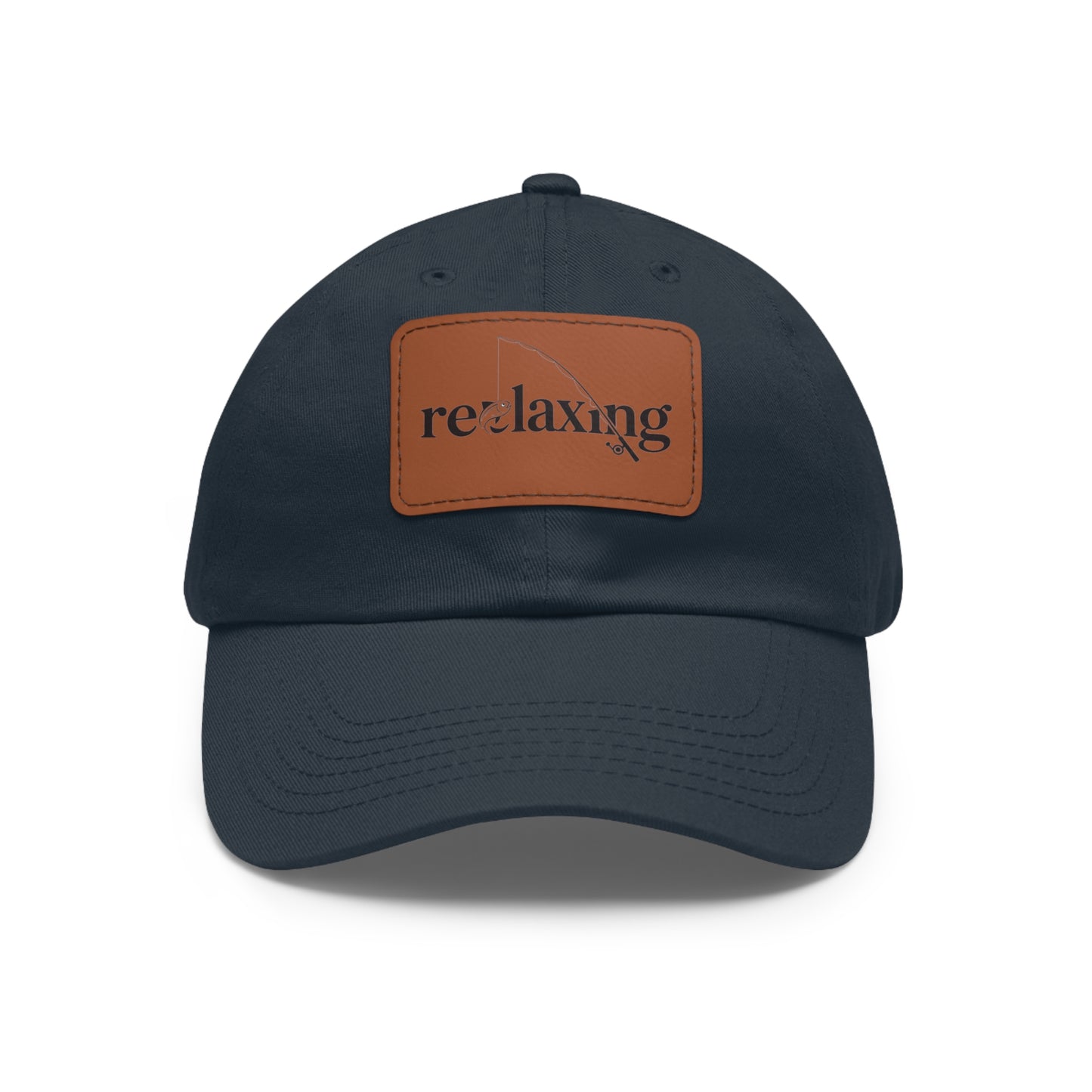 Leather Patch Dad Hat – Relaxed Summer Cap for Outdoorsy Dads, Great Gift Idea