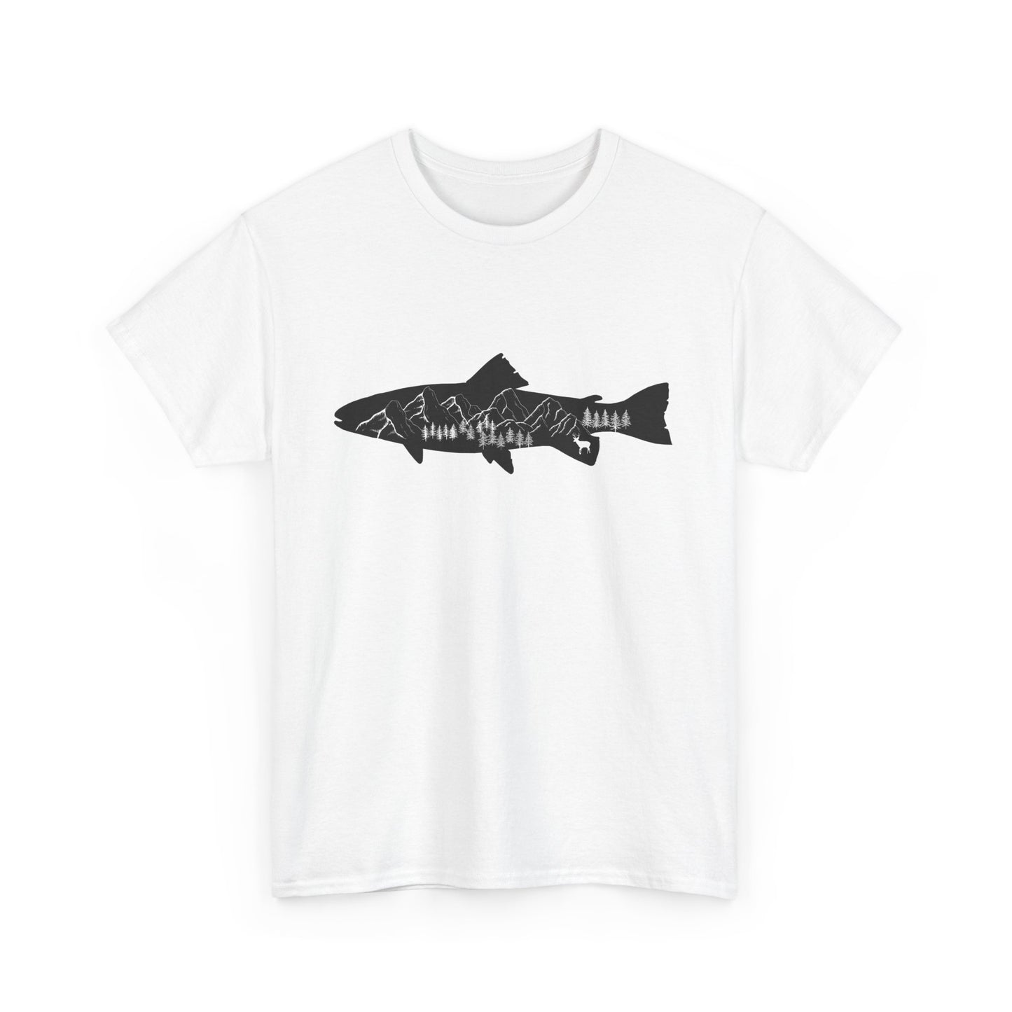 Fishing Shirt for Men – Casual Cotton Tee for Nature and Fishing Enthusiasts