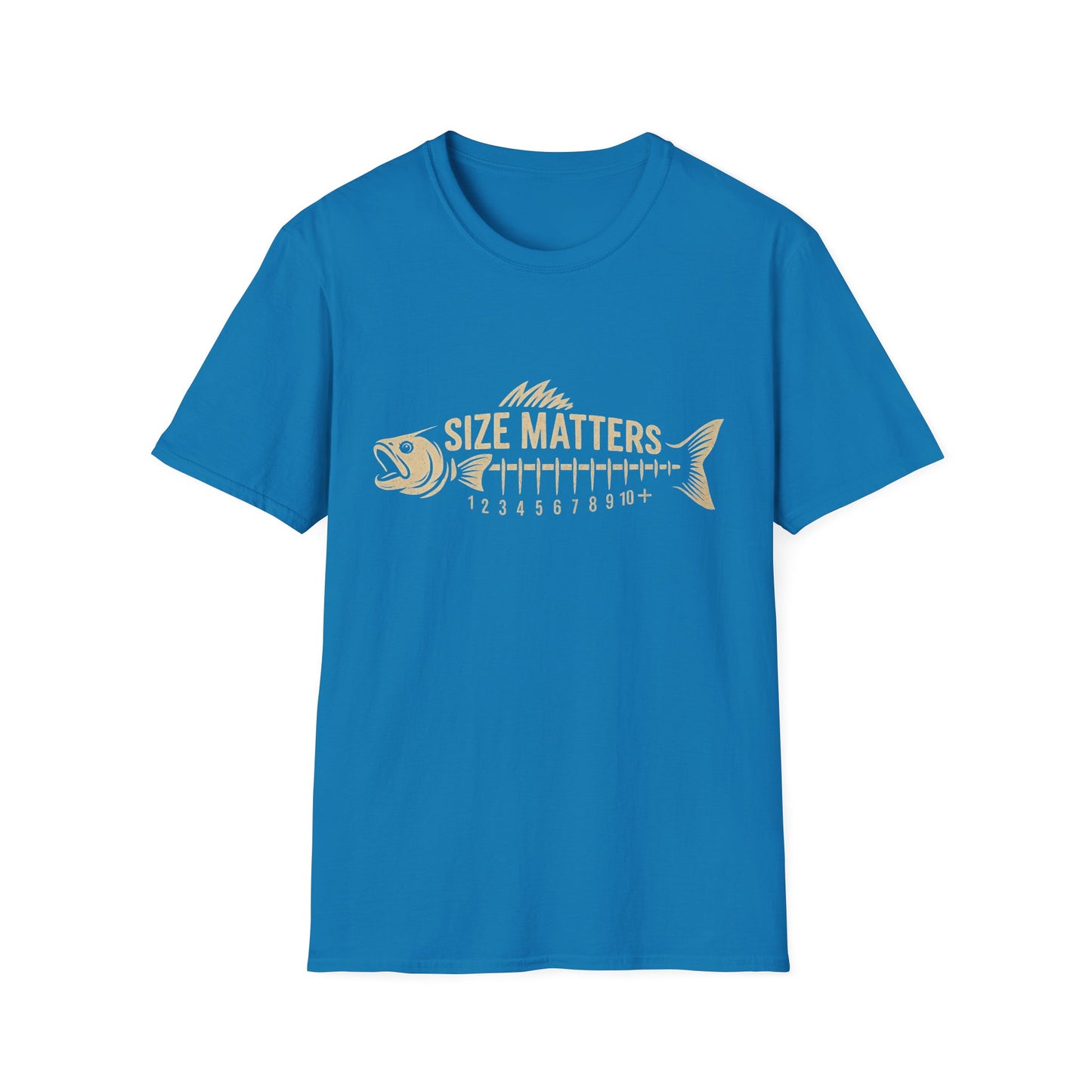 Funny Size Matters Fishing Tee β Unisex Cotton Shirt for Anglers, Great Gift Idea