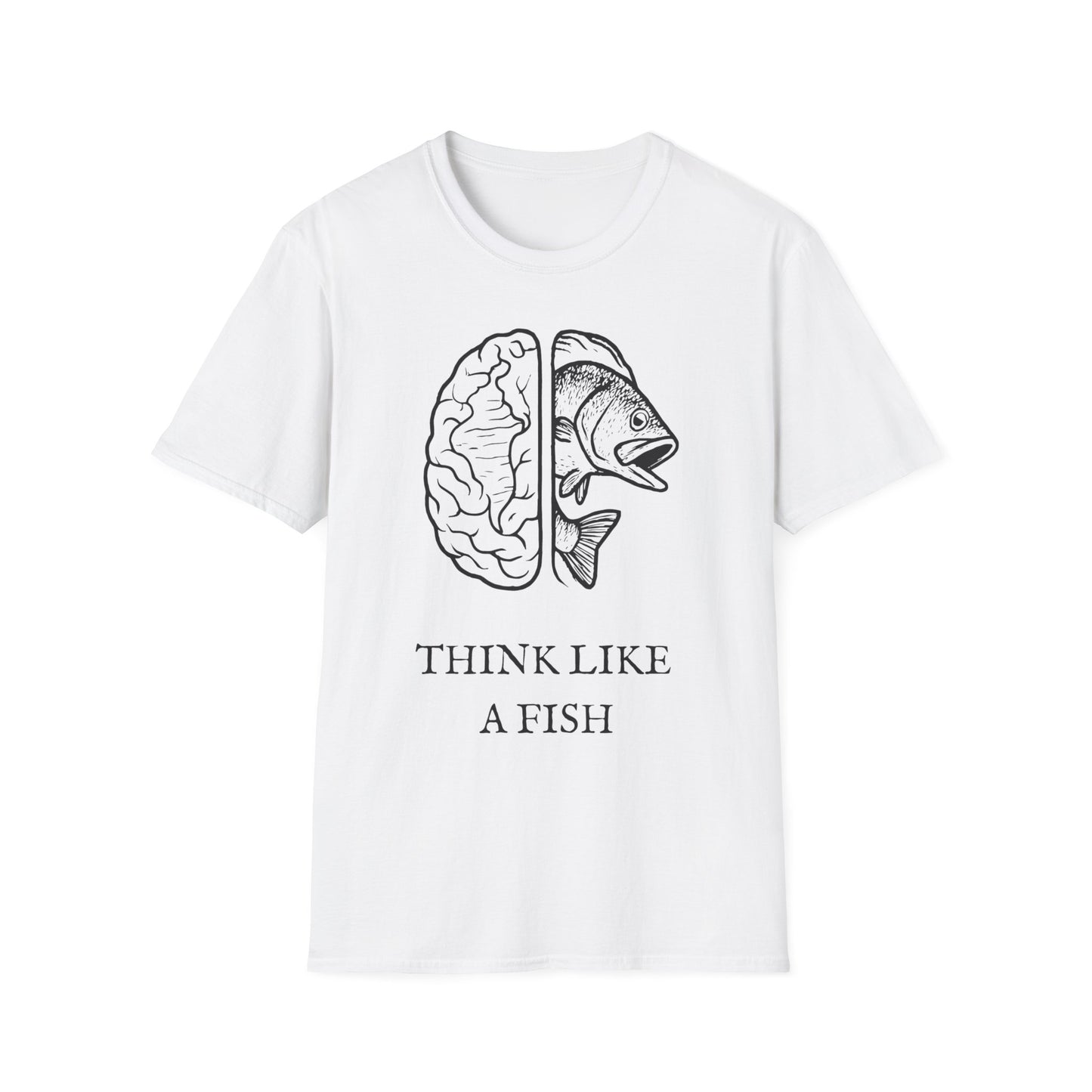 Think Like a Fish T-Shirt β Funny Graphic Tee for Fishing Lovers & Casual Wear