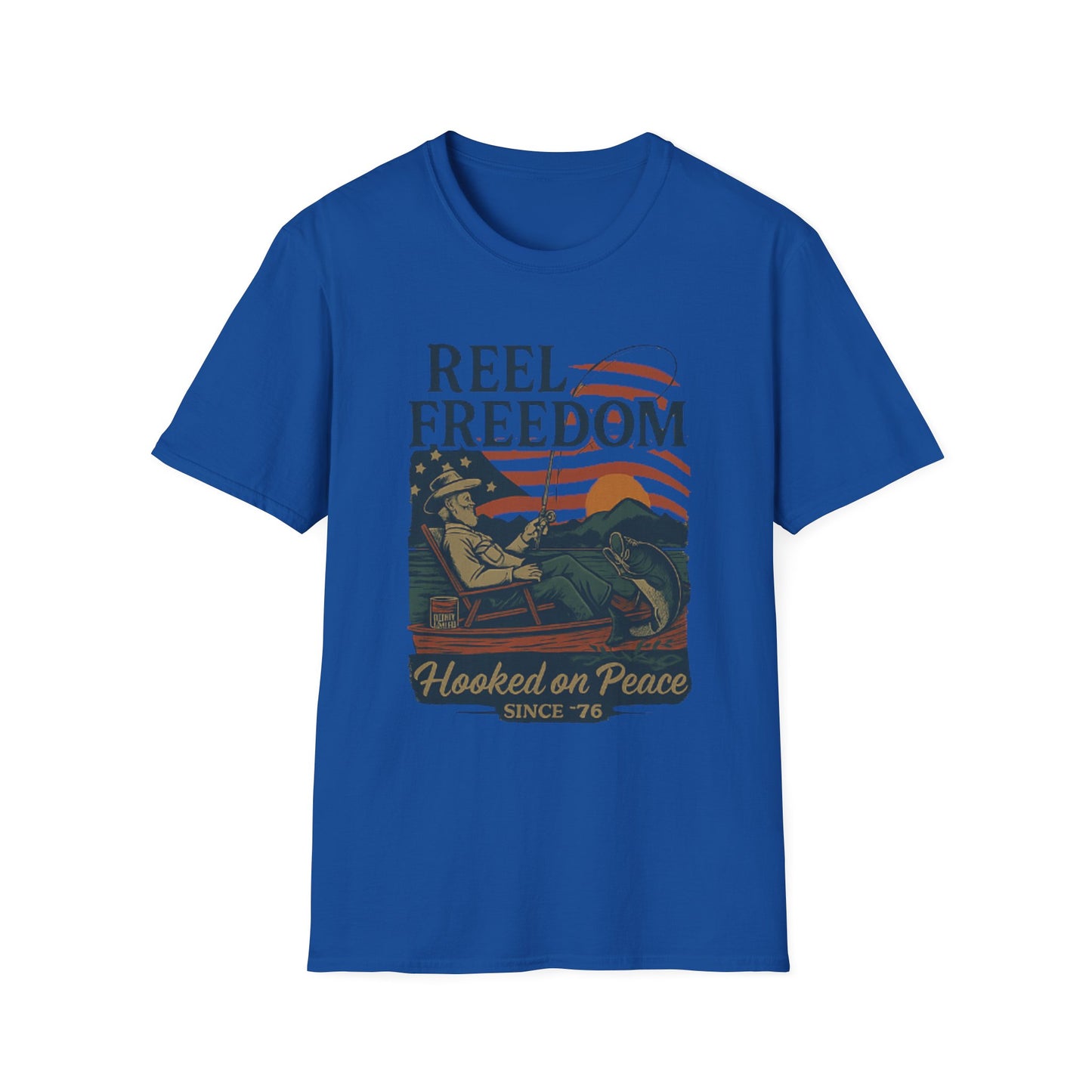 Reel Freedom Fishing Tee – Hooked on Peace
