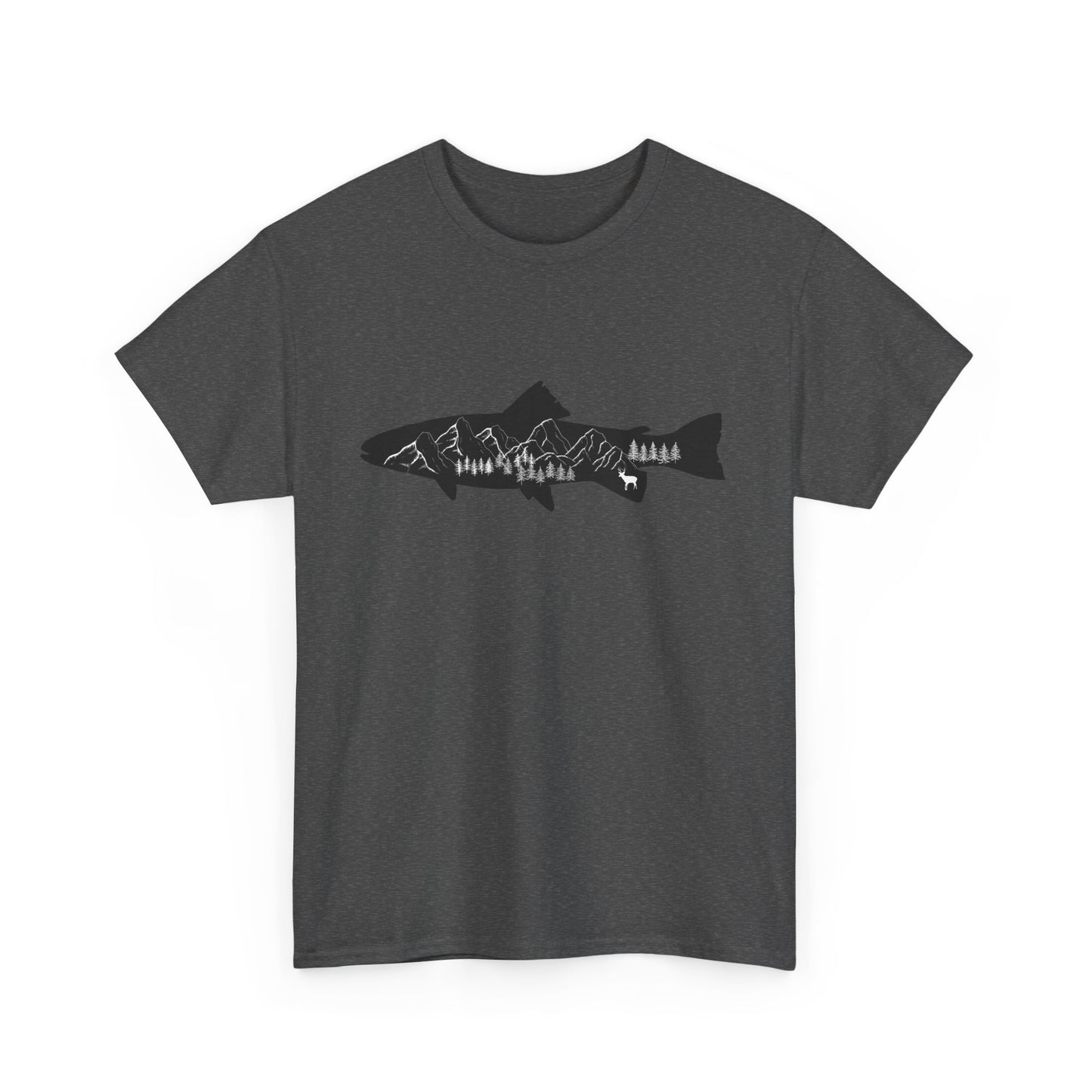 Fishing Shirt for Men – Casual Cotton Tee for Nature and Fishing Enthusiasts