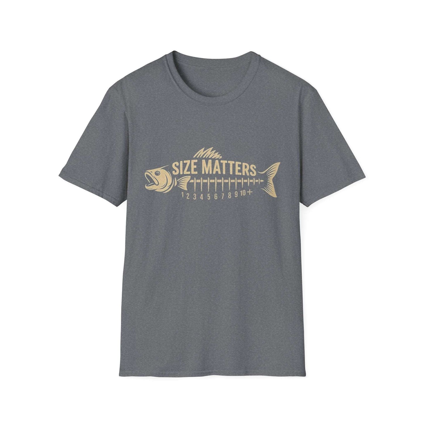 Funny Size Matters Fishing Tee β Unisex Cotton Shirt for Anglers, Great Gift Idea