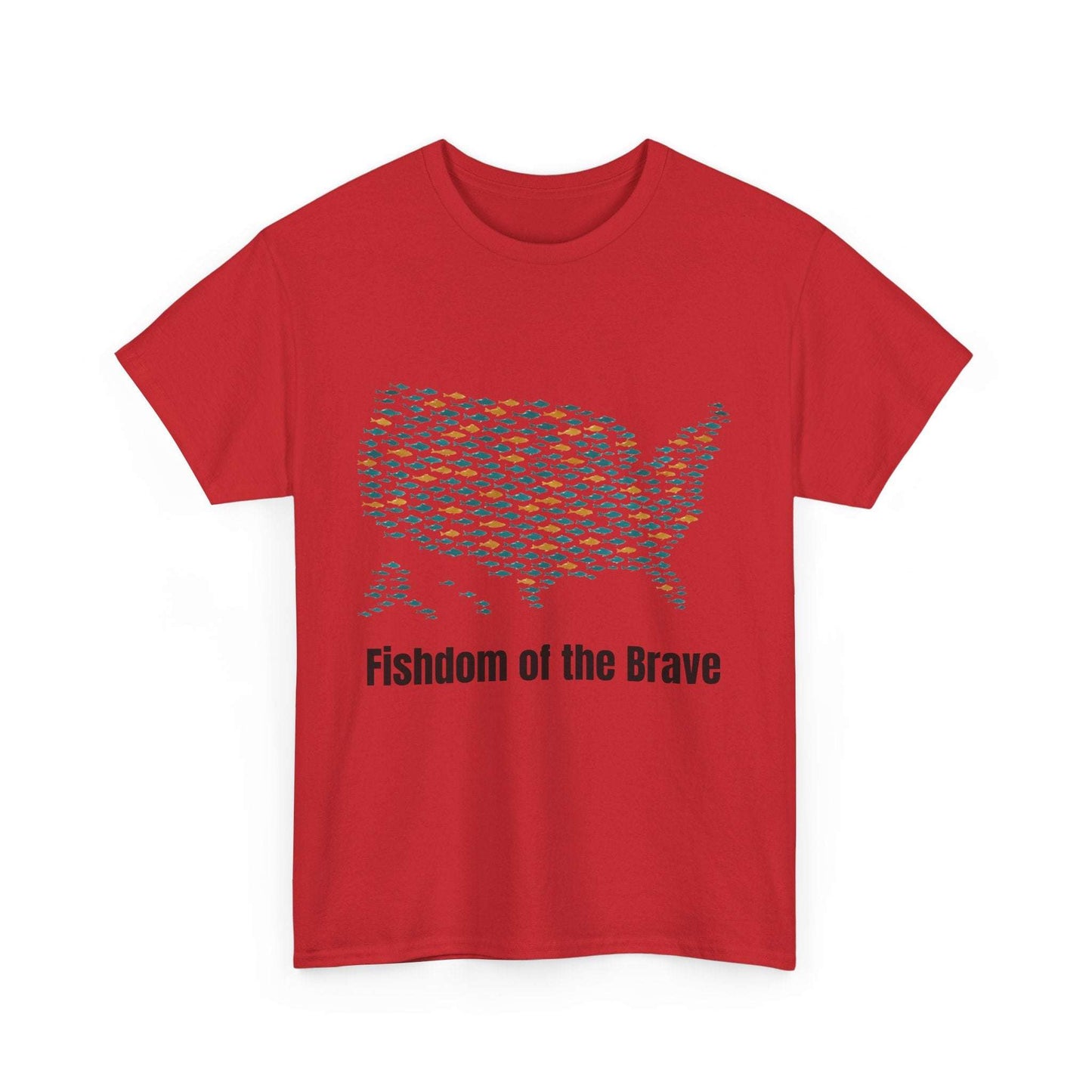 Fishdom of the Brave – Patriotic Fishing T-Shirt for Men | USA Flag Tee Gift