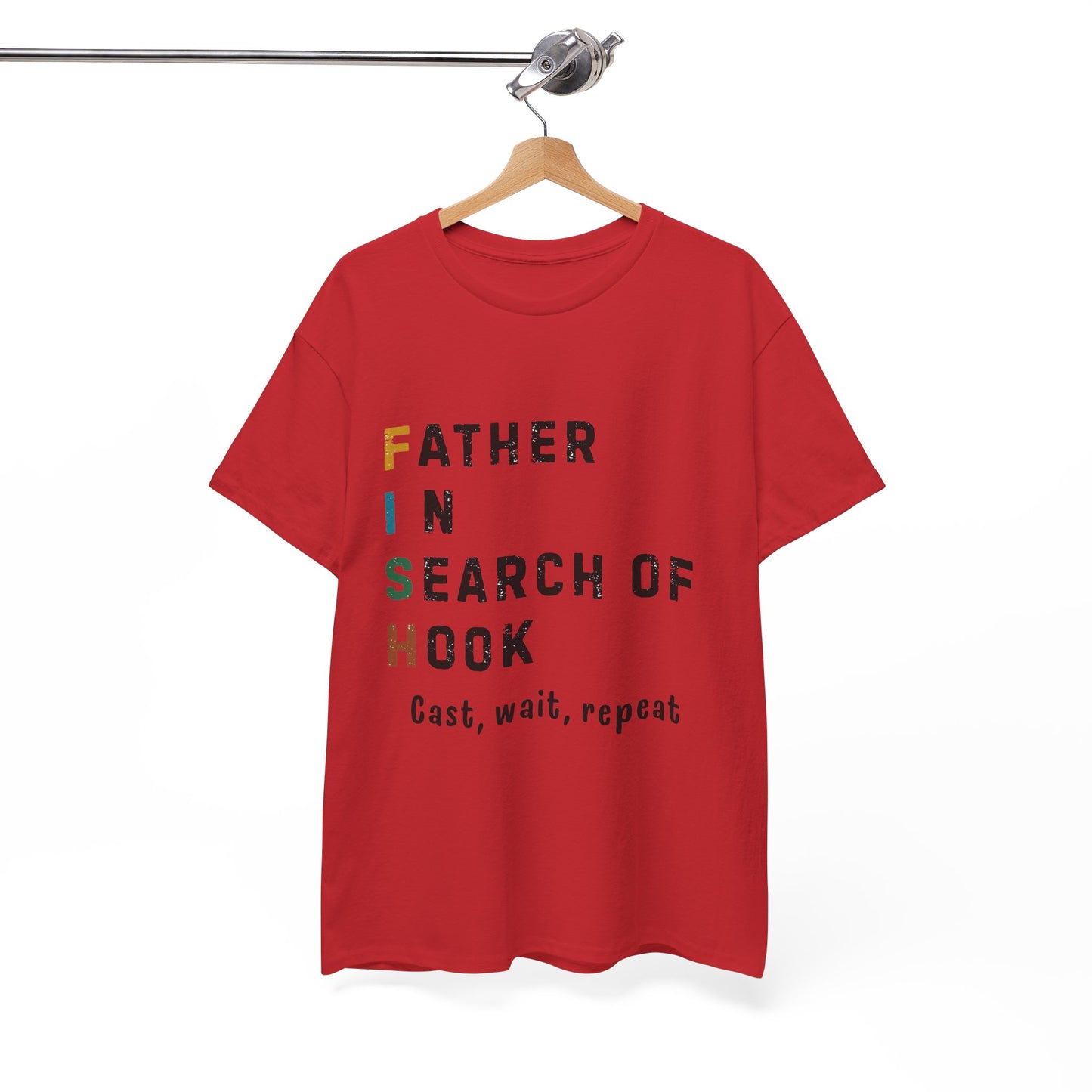 Fishing Dad T-Shirt – Funny Cotton Tee for Father’s Day, Birthday & Weekend Adventures