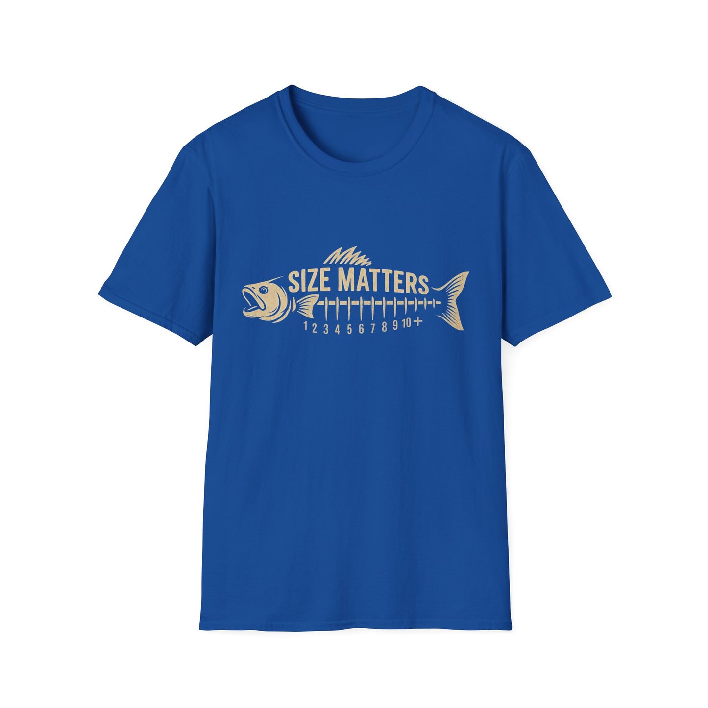 Funny Size Matters Fishing Tee β Unisex Cotton Shirt for Anglers, Great Gift Idea