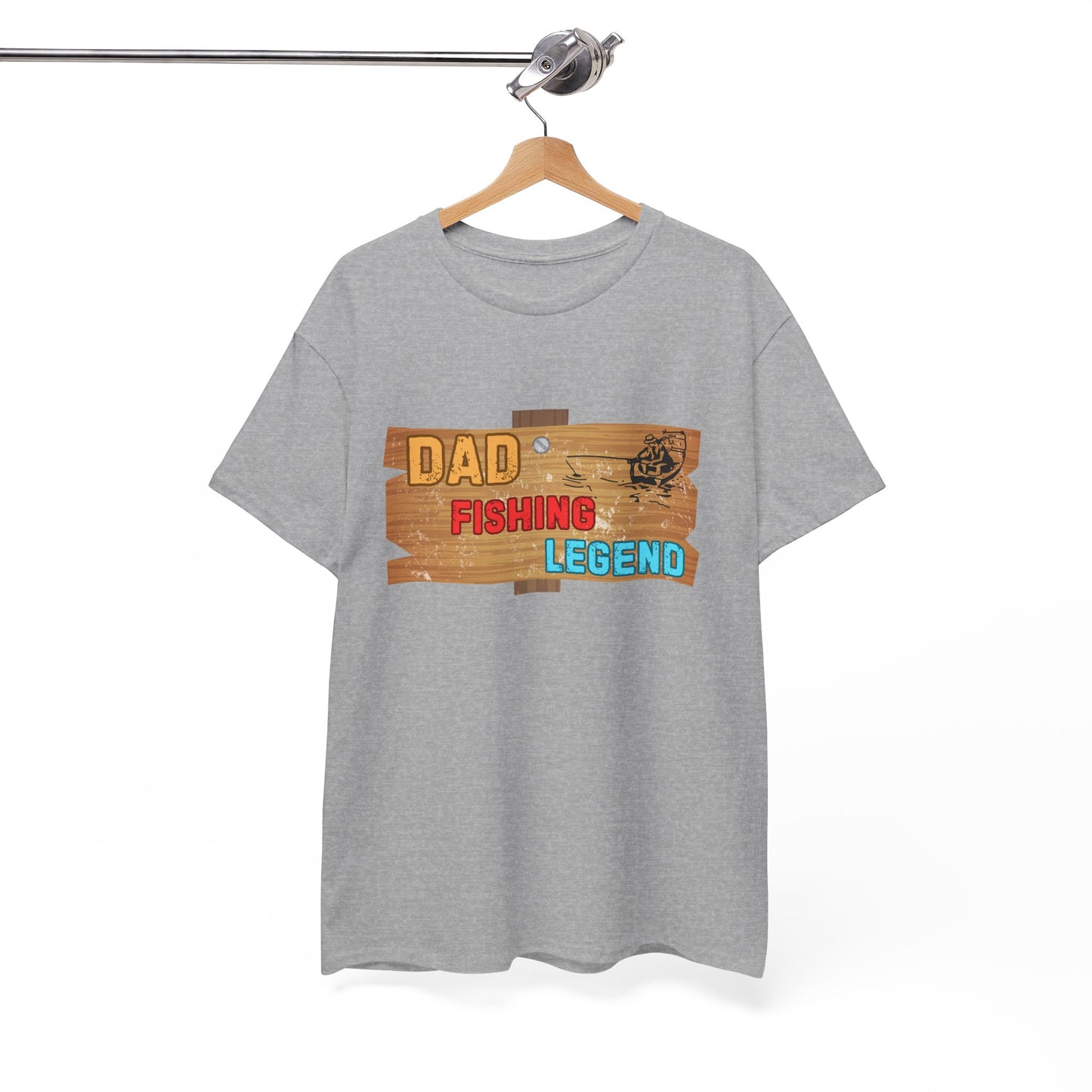 Fishing Legend Dad T-Shirt – Men’s Tee for Outdoor & Fishing Lovers