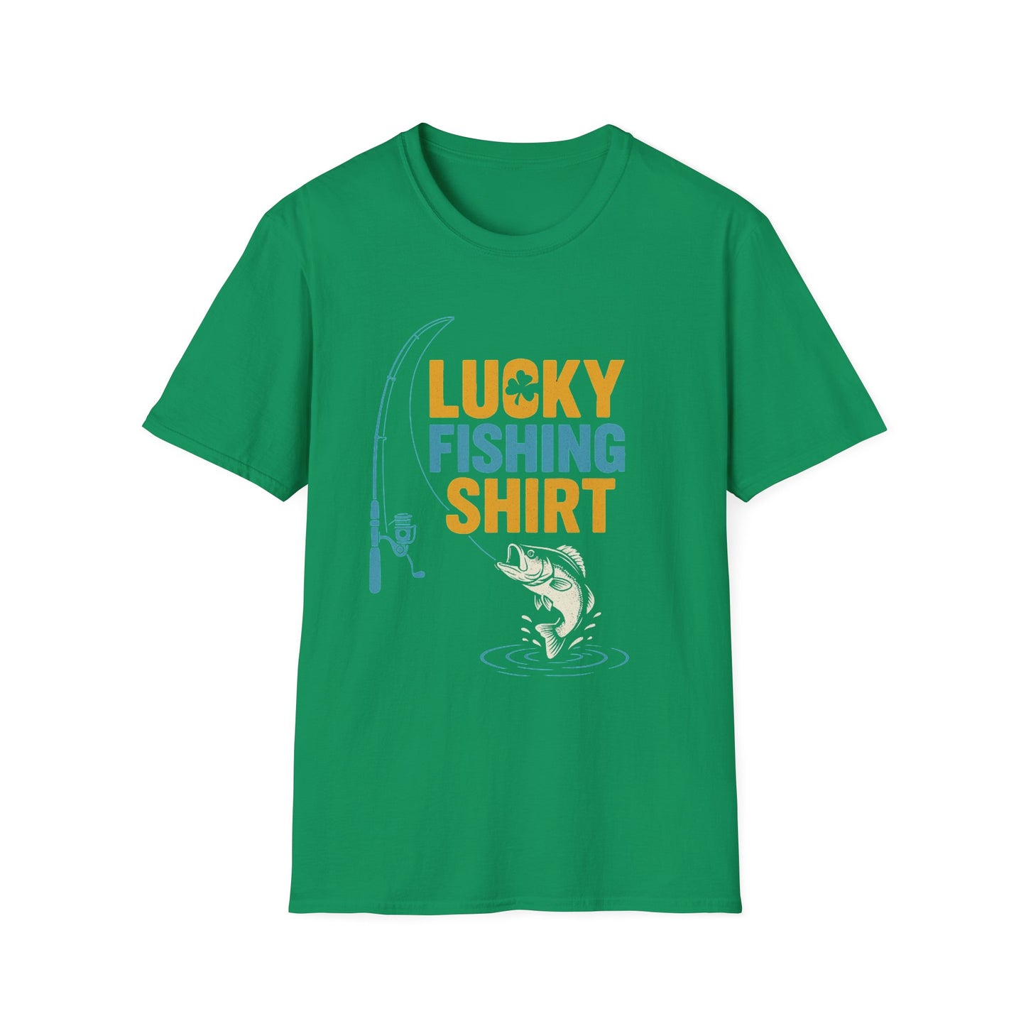 Lucky Fishing T-Shirt β Unisex Soft Tee for Anglers & Fish Lovers β Birthday or Outdoor Gift