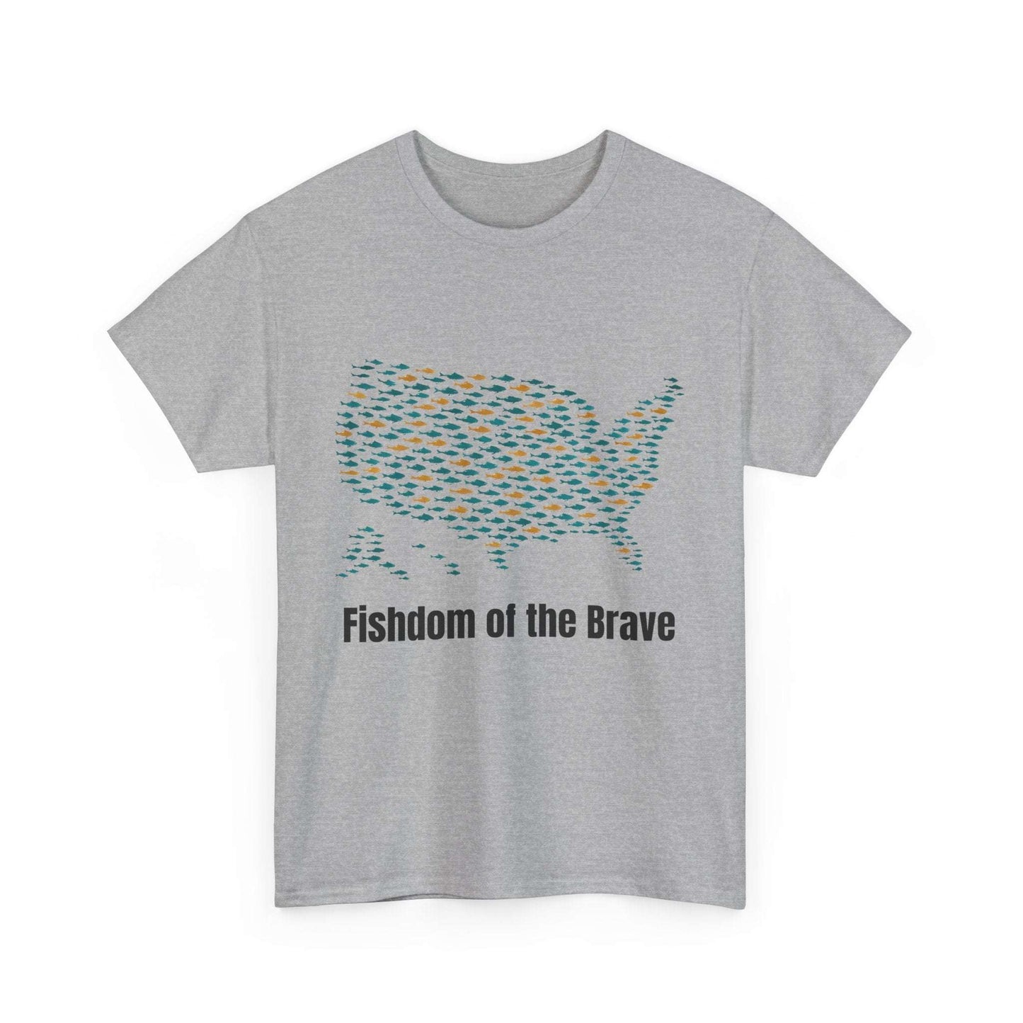Fishdom of the Brave – Patriotic Fishing T-Shirt for Men | USA Flag Tee Gift