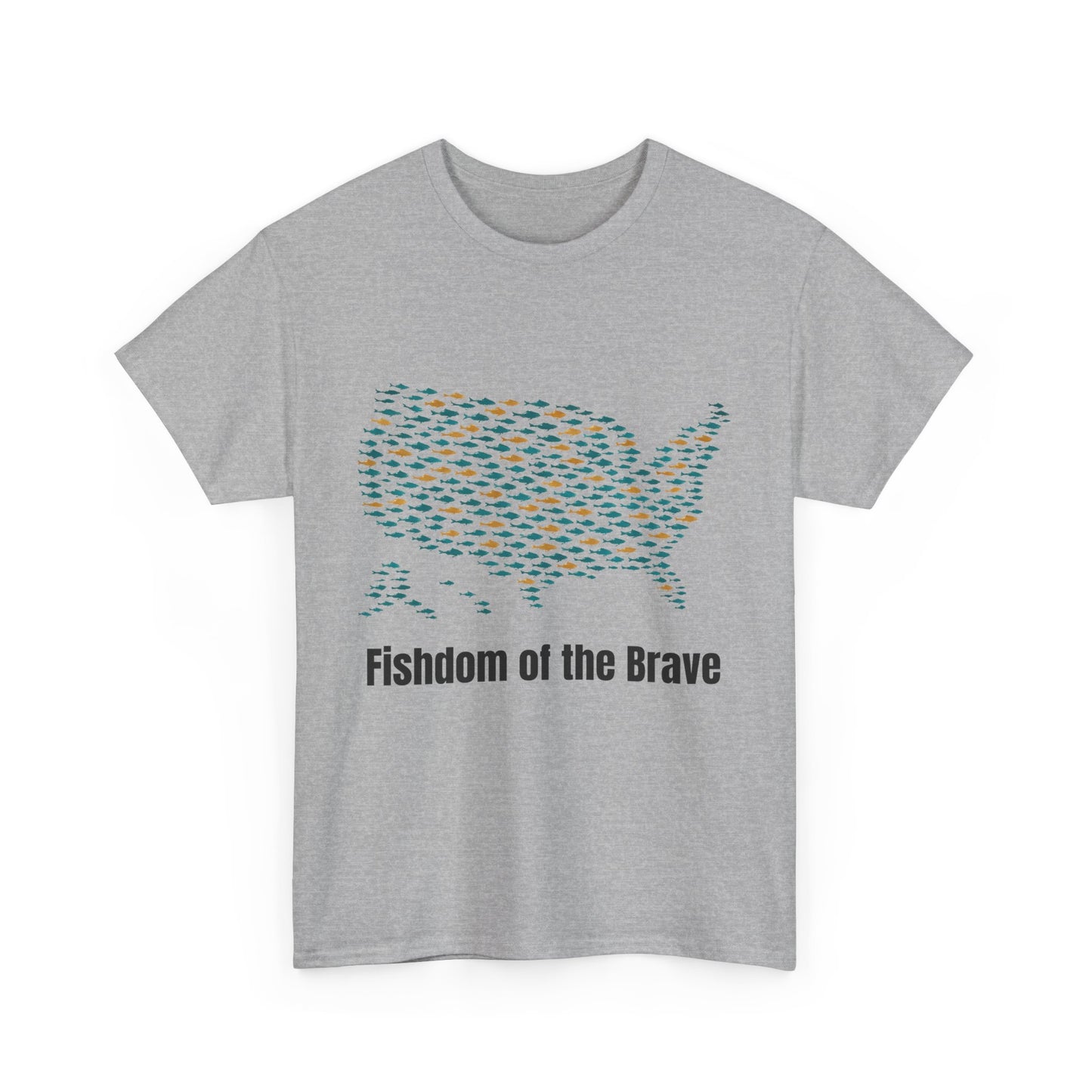 Fishdom of the Brave – Patriotic Fishing T-Shirt for Men | USA Flag Tee Gift