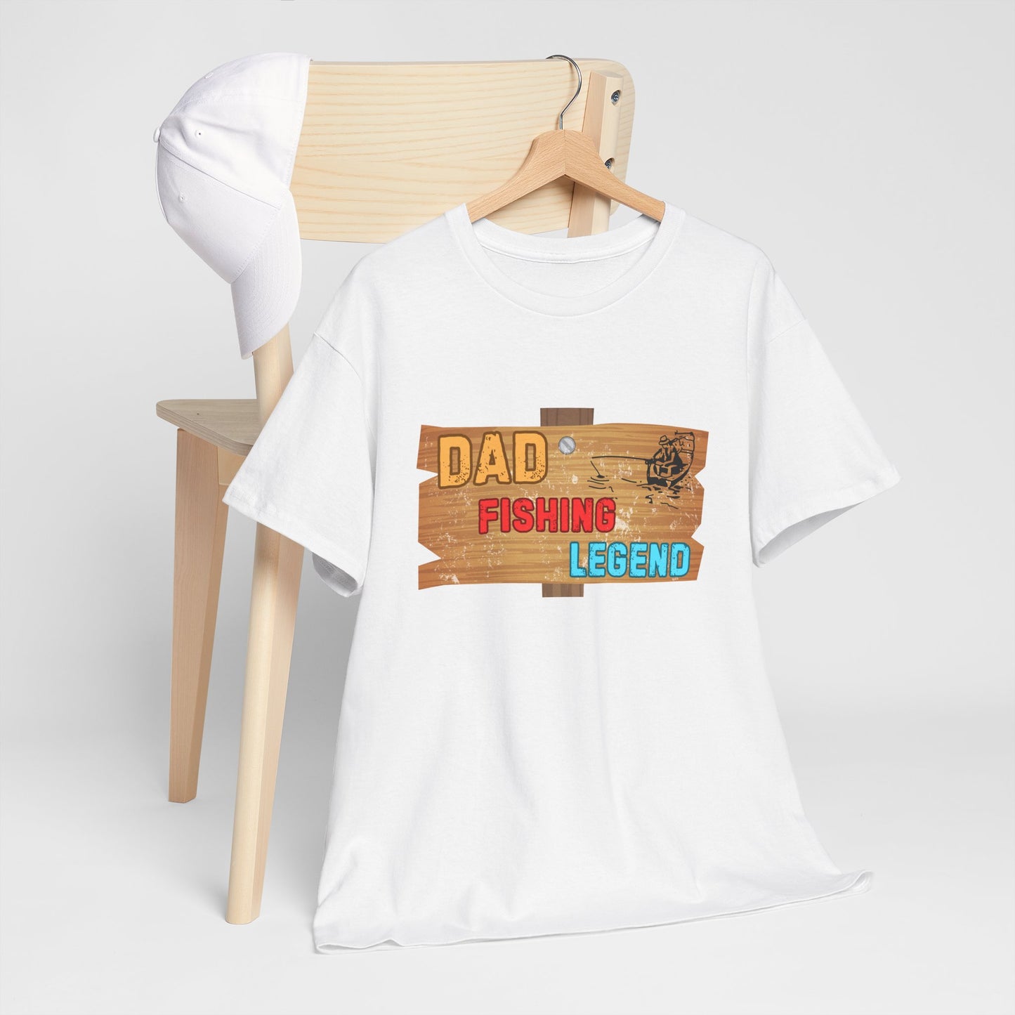 Fishing Legend Dad T-Shirt – Men’s Tee for Outdoor & Fishing Lovers