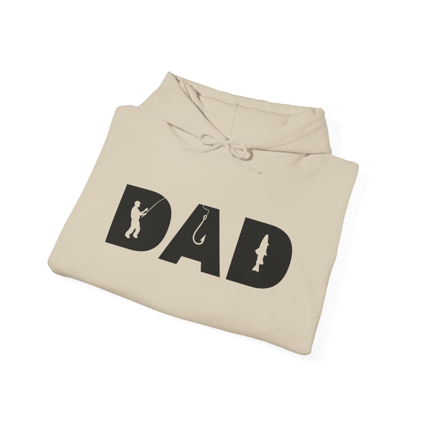 Fisherman Dad Men’s Hoodie – Warm Fishing Sweatshirt for Outdoor & Casual Wear