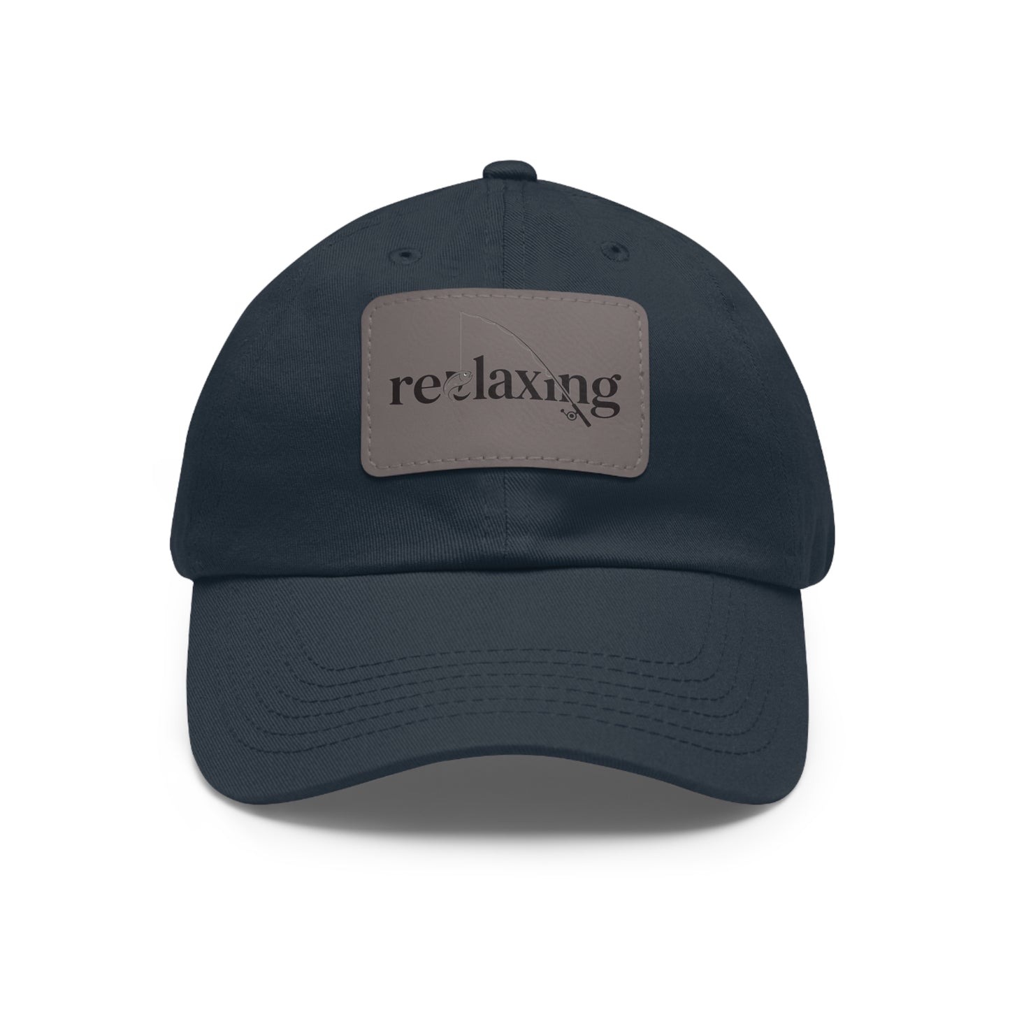 Leather Patch Dad Hat – Relaxed Summer Cap for Outdoorsy Dads, Great Gift Idea