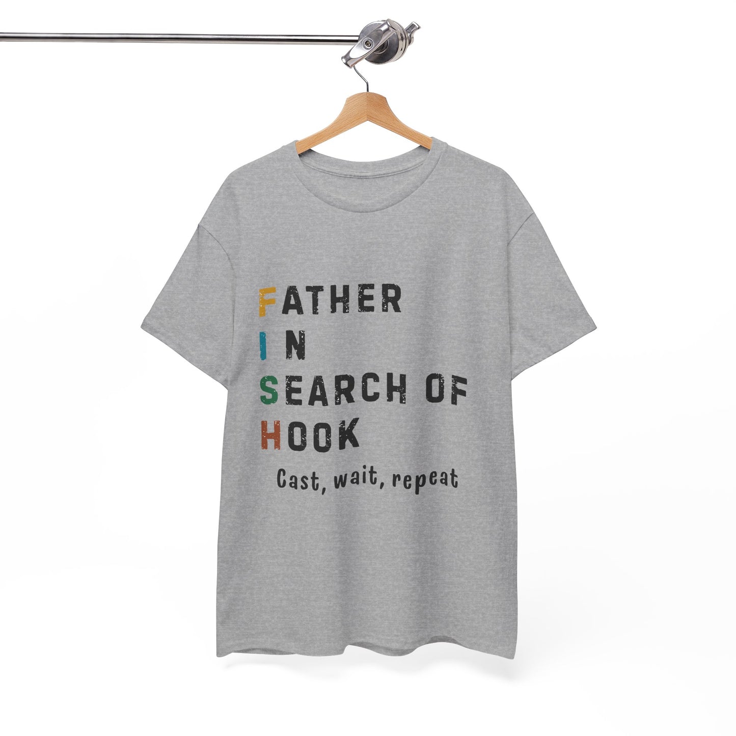 Fishing Dad T-Shirt – Funny Cotton Tee for Father’s Day, Birthday & Weekend Adventures