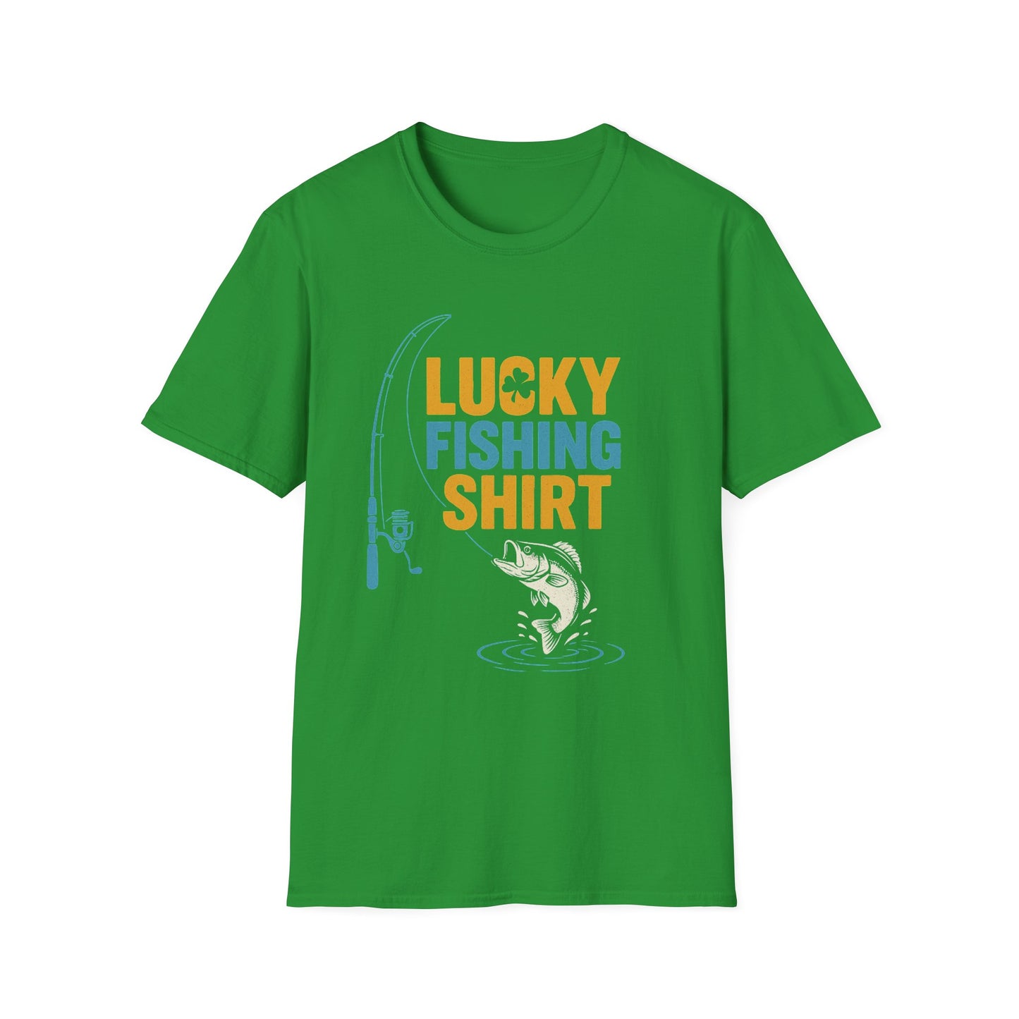 Lucky Fishing T-Shirt β Unisex Soft Tee for Anglers & Fish Lovers β Birthday or Outdoor Gift
