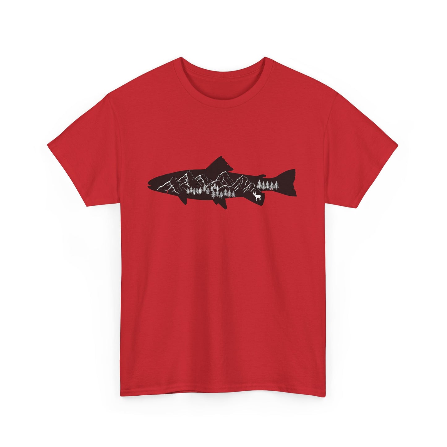 Fishing Shirt for Men – Casual Cotton Tee for Nature and Fishing Enthusiasts