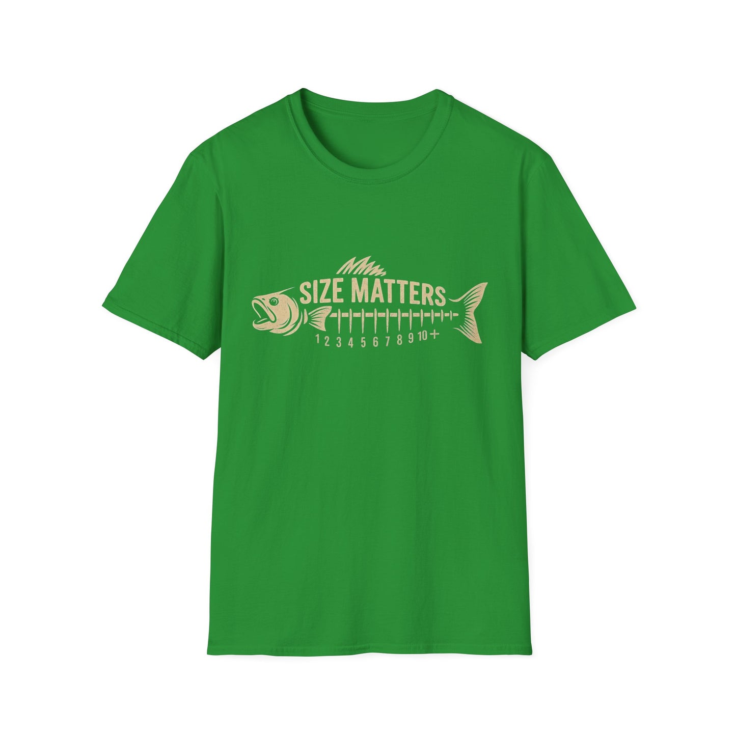 Funny Size Matters Fishing Tee β Unisex Cotton Shirt for Anglers, Great Gift Idea
