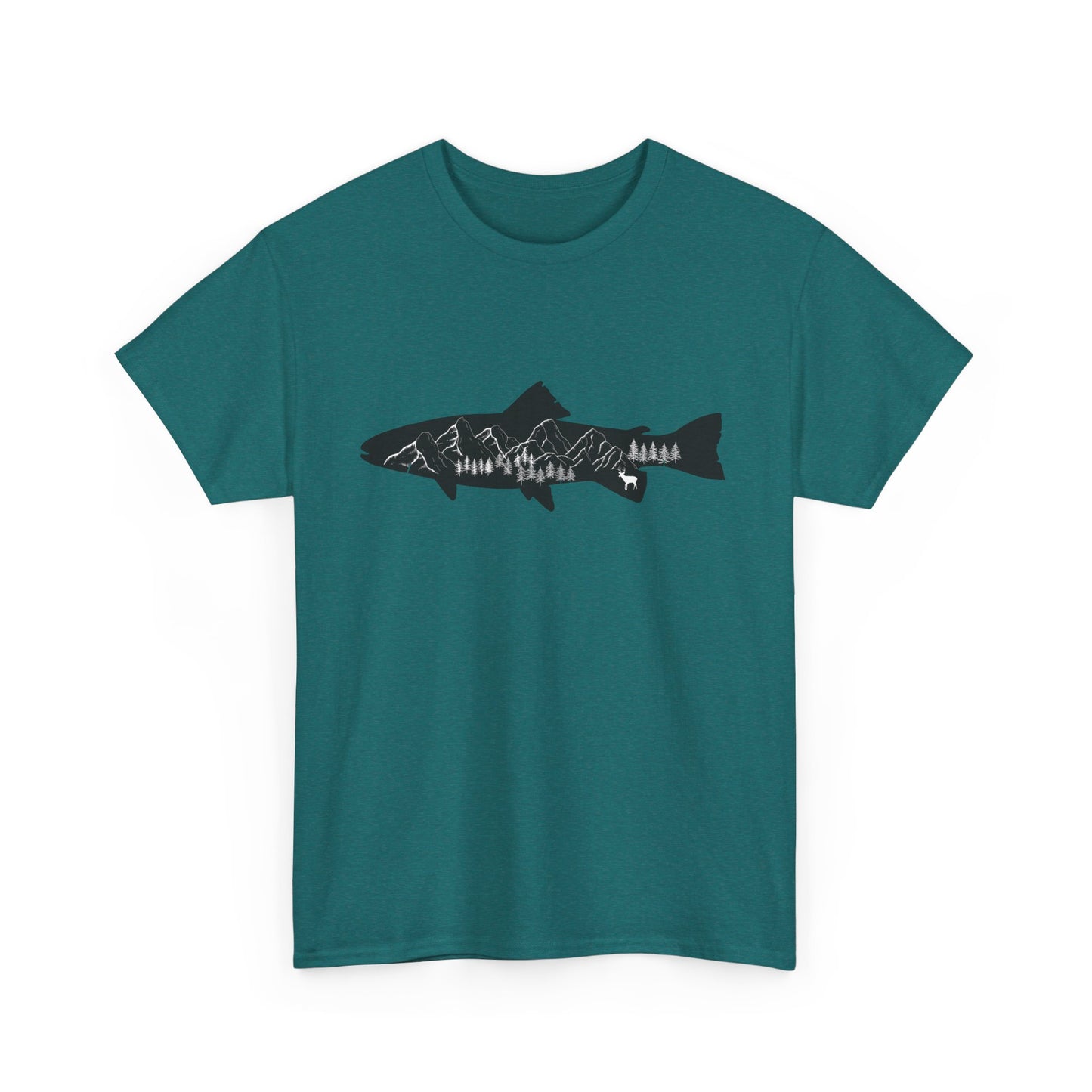 Fishing Shirt for Men – Casual Cotton Tee for Nature and Fishing Enthusiasts