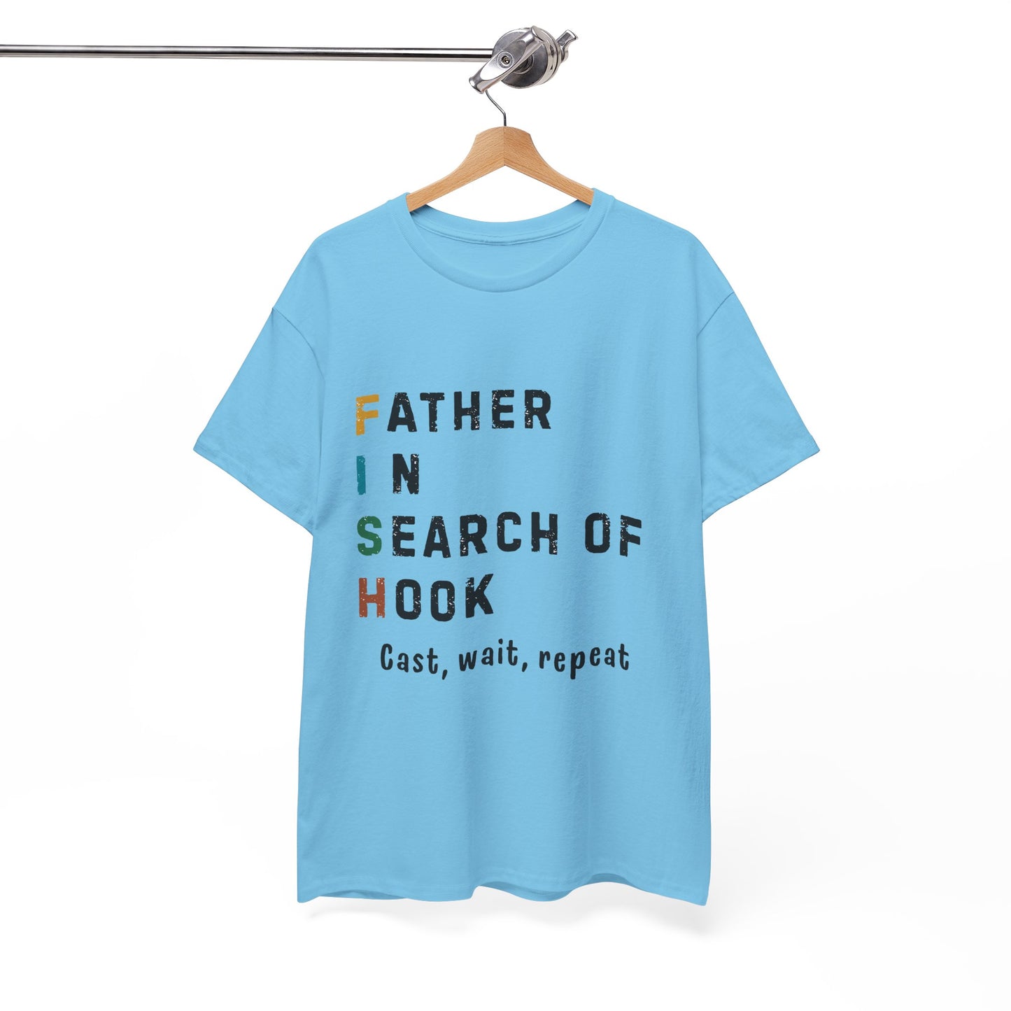 Fishing Dad T-Shirt – Funny Cotton Tee for Father’s Day, Birthday & Weekend Adventures
