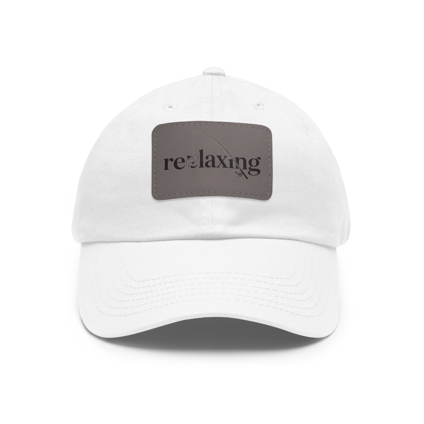 Leather Patch Dad Hat – Relaxed Summer Cap for Outdoorsy Dads, Great Gift Idea