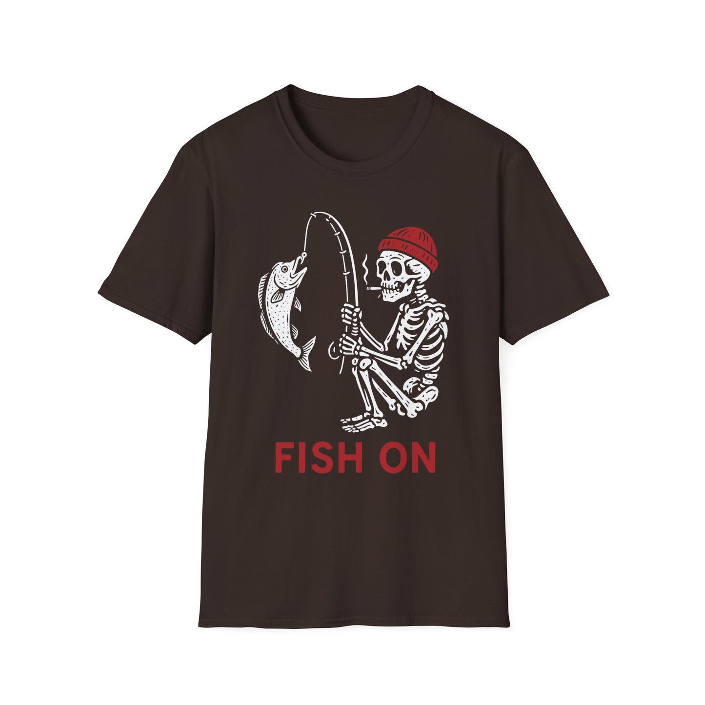 Skeleton Fishing Halloween Shirt β Spooky Fisherman Tee for Men, Outdoor Apparel, Angler Gift