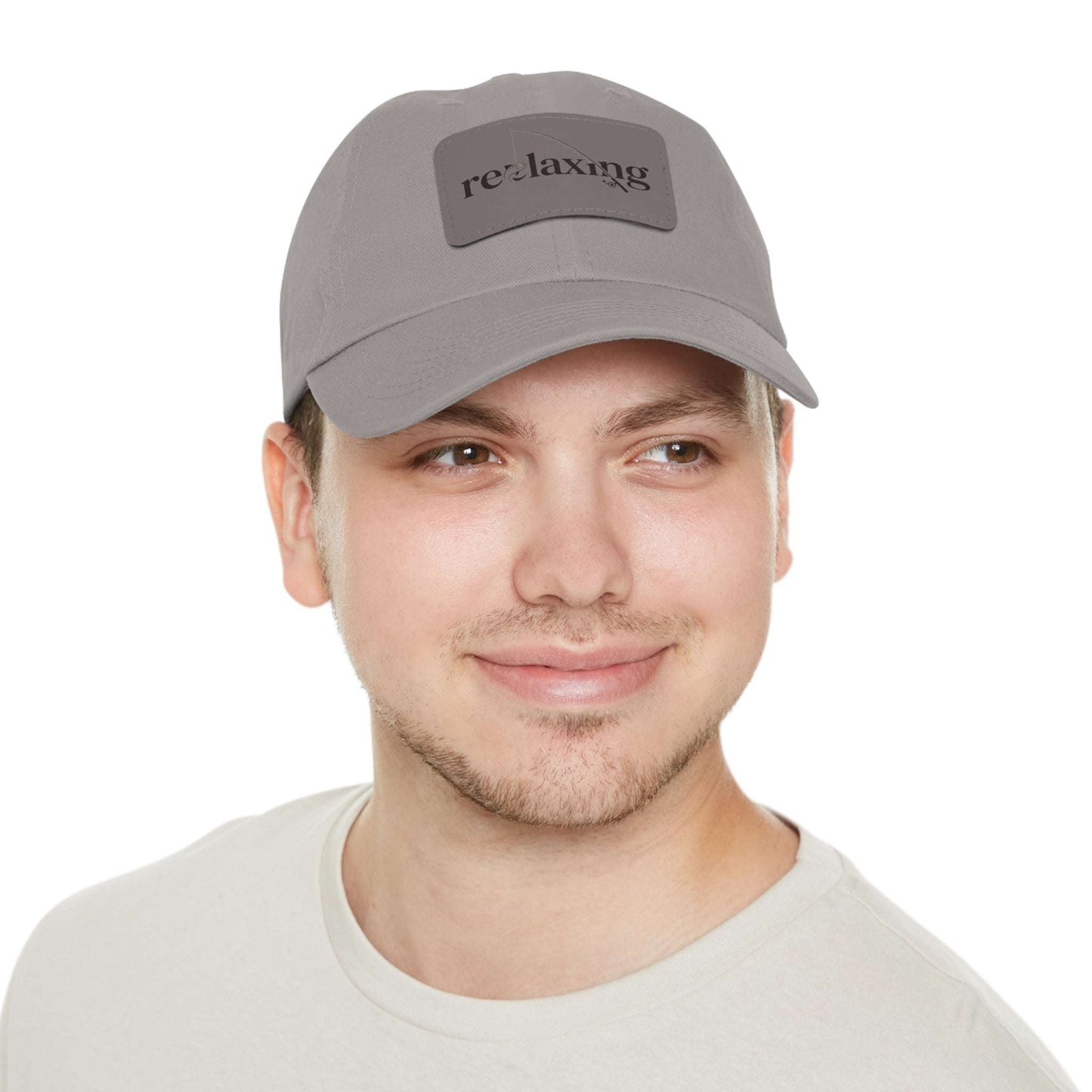 Leather Patch Dad Hat – Relaxed Summer Cap for Outdoorsy Dads, Great Gift Idea