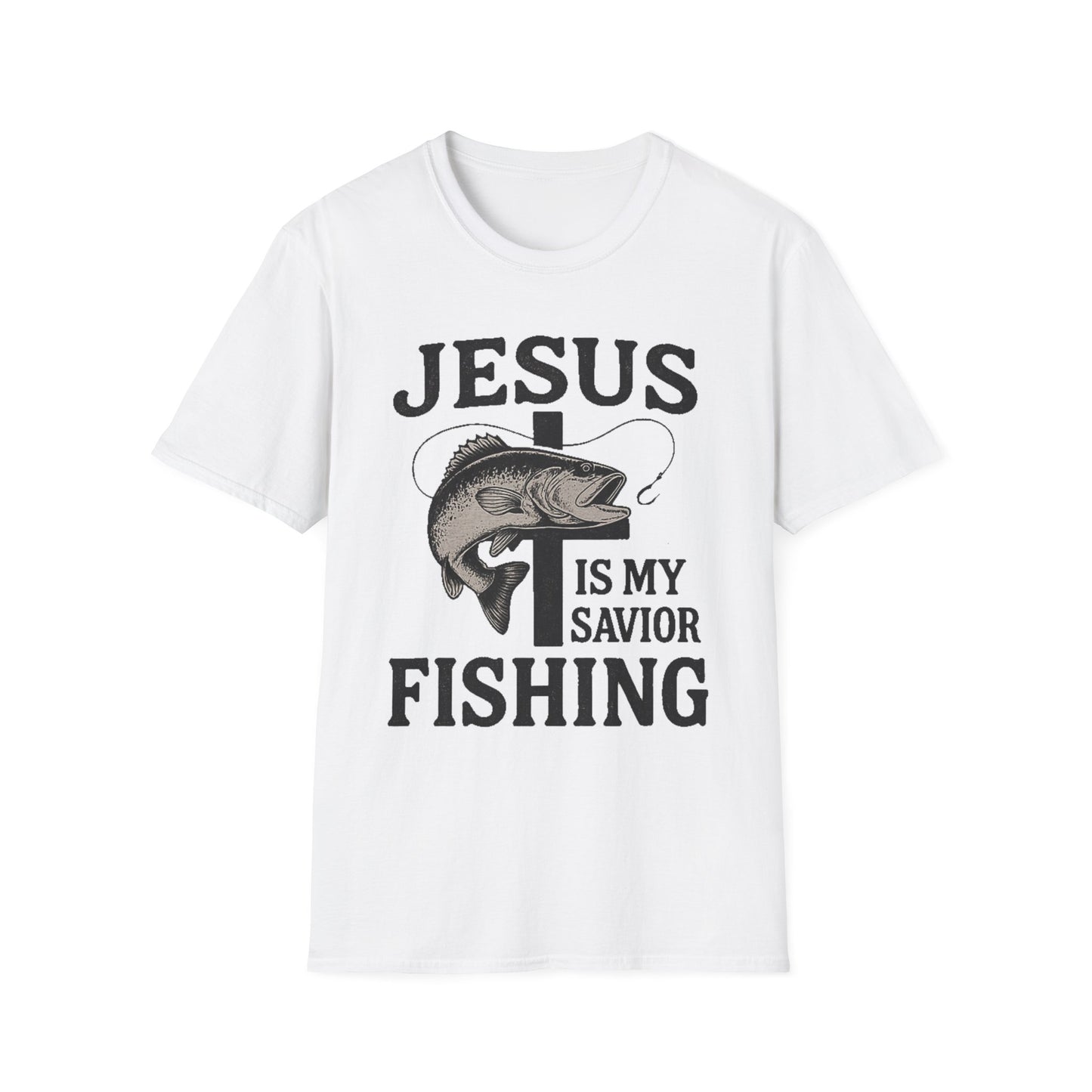 Jesus Is My Savior Fishing T-Shirt – Christian Outdoor Tee & Gift for Fishermen