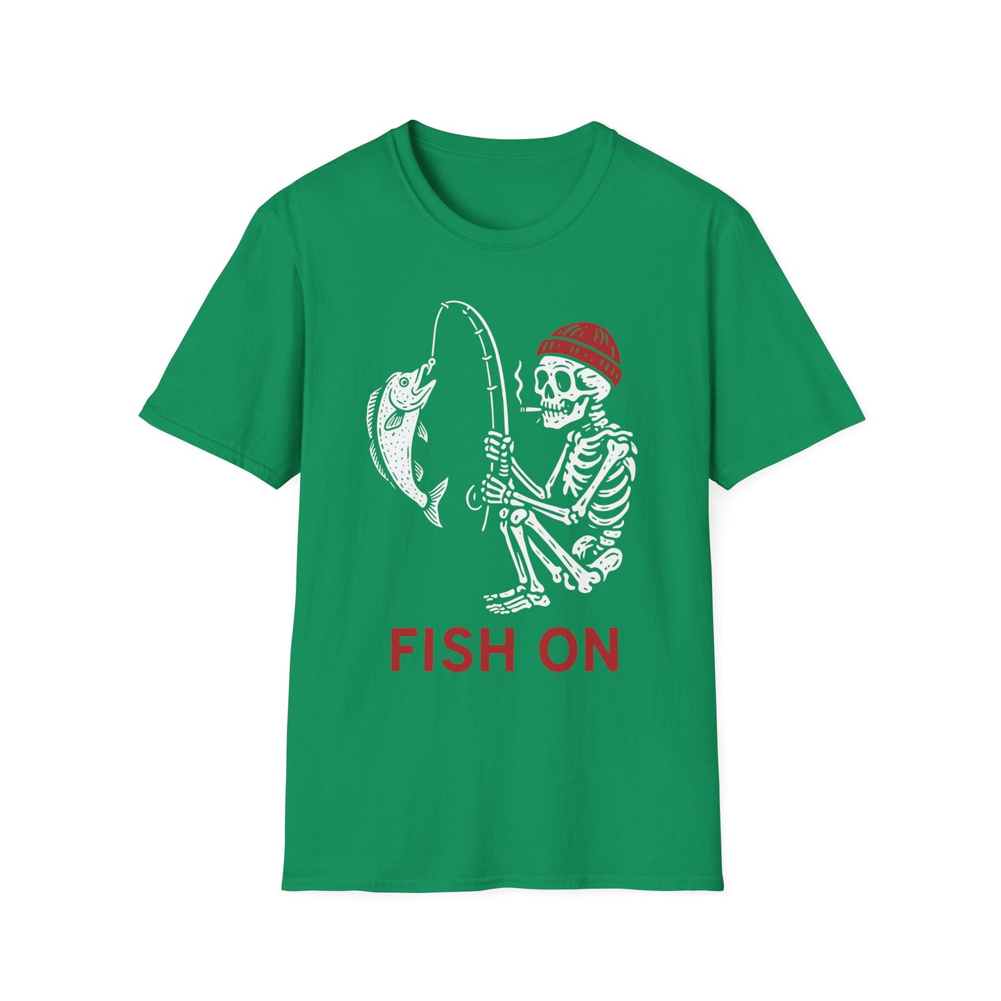 Skeleton Fishing Halloween Shirt β Spooky Fisherman Tee for Men, Outdoor Apparel, Angler Gift