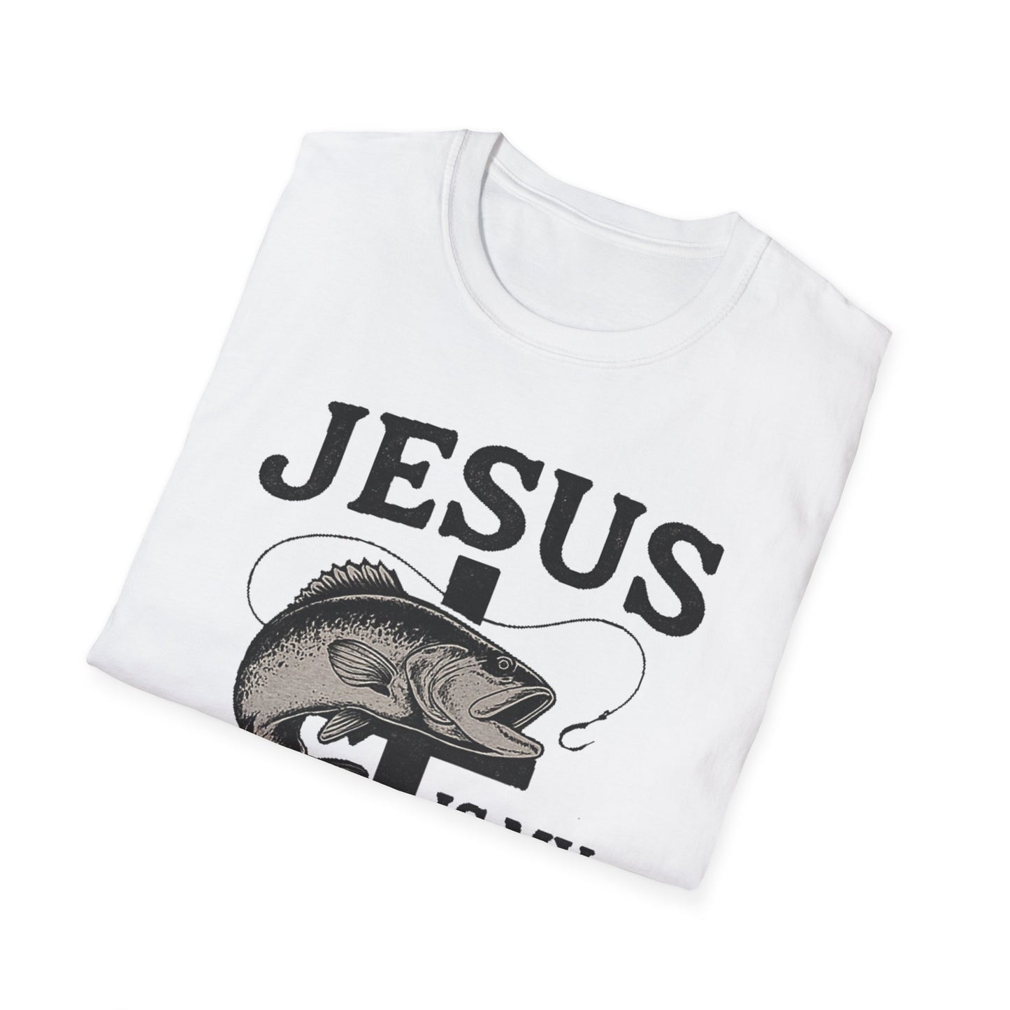 Jesus Is My Savior Fishing T-Shirt – Christian Outdoor Tee & Gift for Fishermen