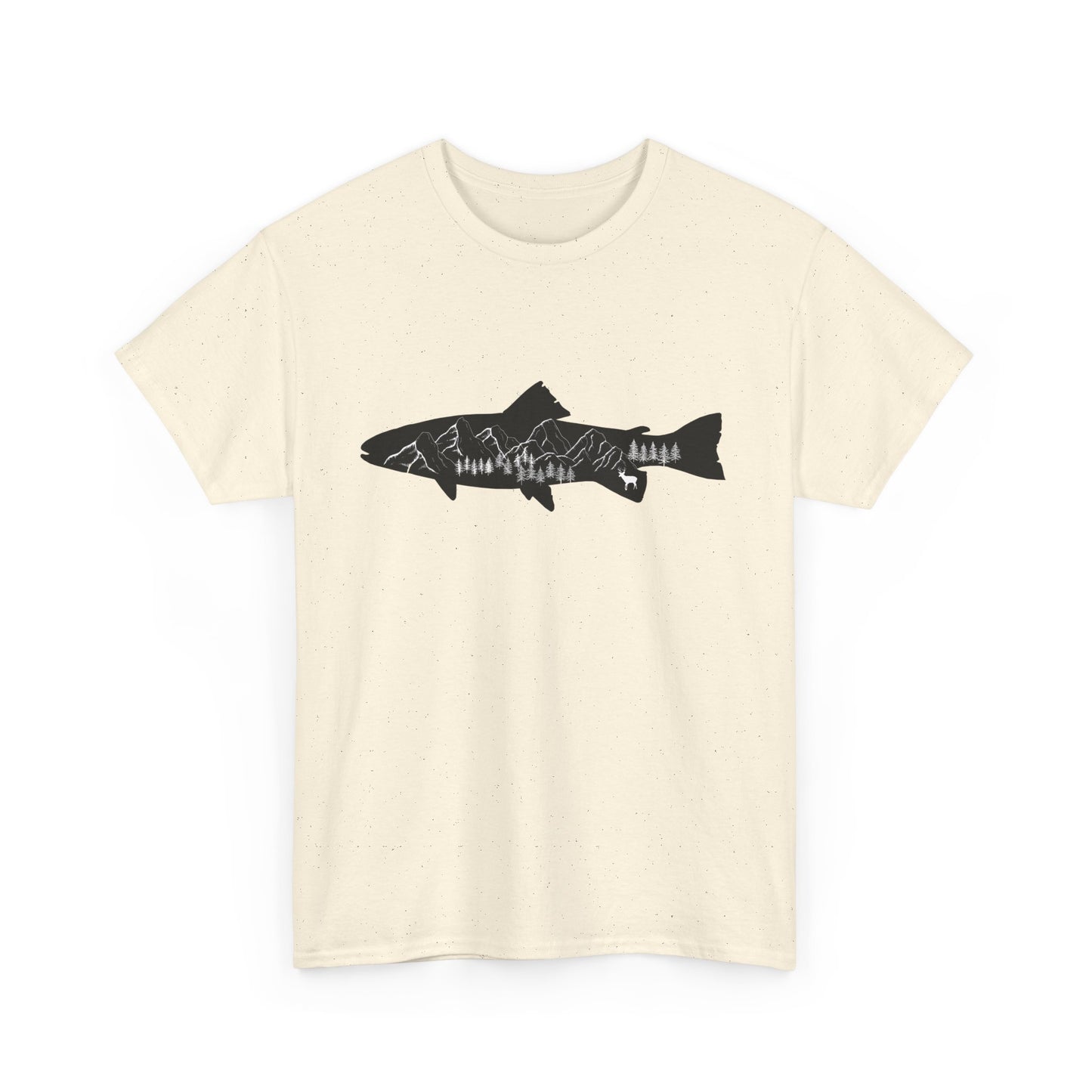 Fishing Shirt for Men – Casual Cotton Tee for Nature and Fishing Enthusiasts
