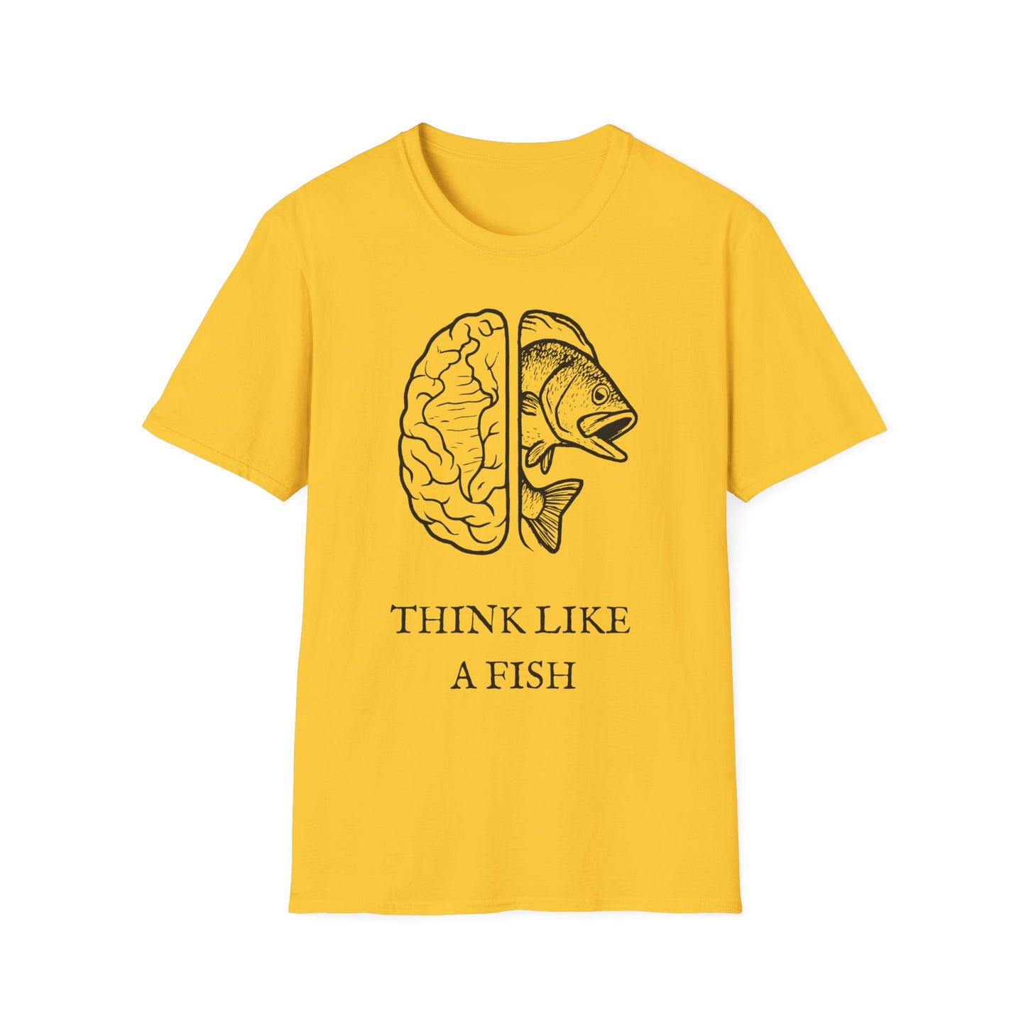 Think Like a Fish T-Shirt β Funny Graphic Tee for Fishing Lovers & Casual Wear
