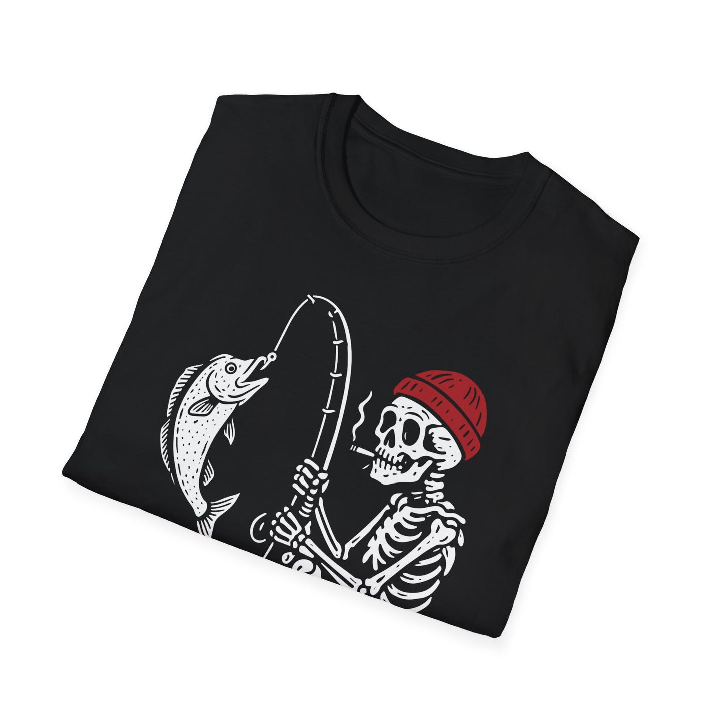 Skeleton Fishing Halloween Shirt β Spooky Fisherman Tee for Men, Outdoor Apparel, Angler Gift