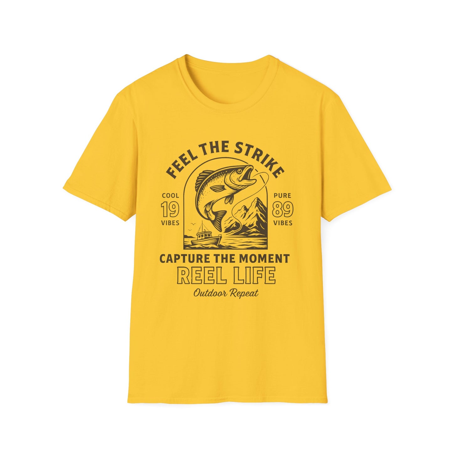 Fishing Enthusiast T-Shirt β Men's Outdoor Tee & Gift for Anglers | Reel Life Apparel