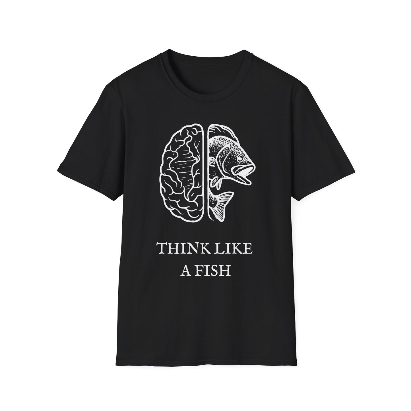 Think Like a Fish T-Shirt β Funny Graphic Tee for Fishing Lovers & Casual Wear