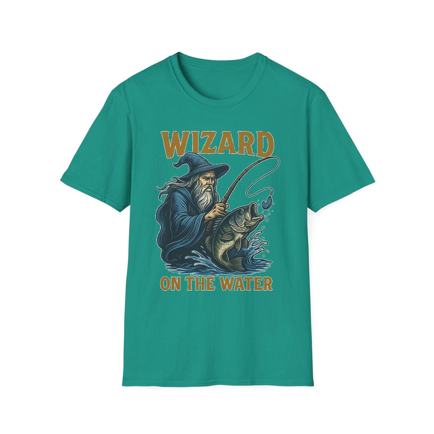 Wizard on the Water T-Shirt – Funny Unisex Fishing Tee | Outdoor Gift for Anglers