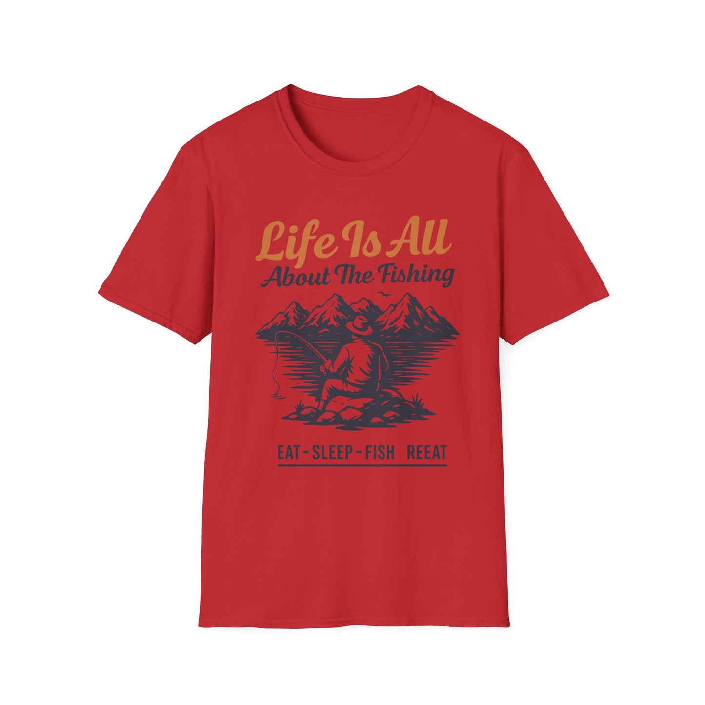 Fishing Life T-Shirt β Unisex Outdoor Tee for Nature Lovers & Fishermen | Casual Everyday Gift