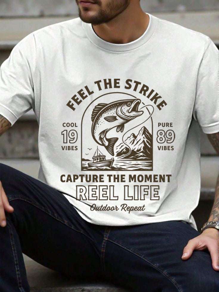 Fishing Enthusiast T-Shirt β Men's Outdoor Tee & Gift for Anglers | Reel Life Apparel