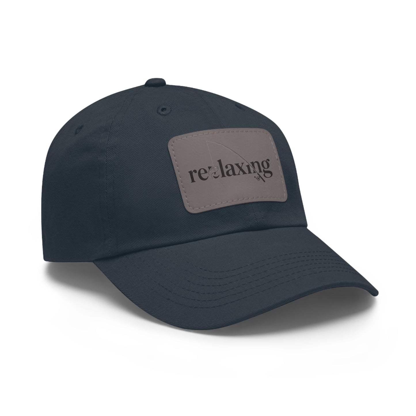Leather Patch Dad Hat – Relaxed Summer Cap for Outdoorsy Dads, Great Gift Idea