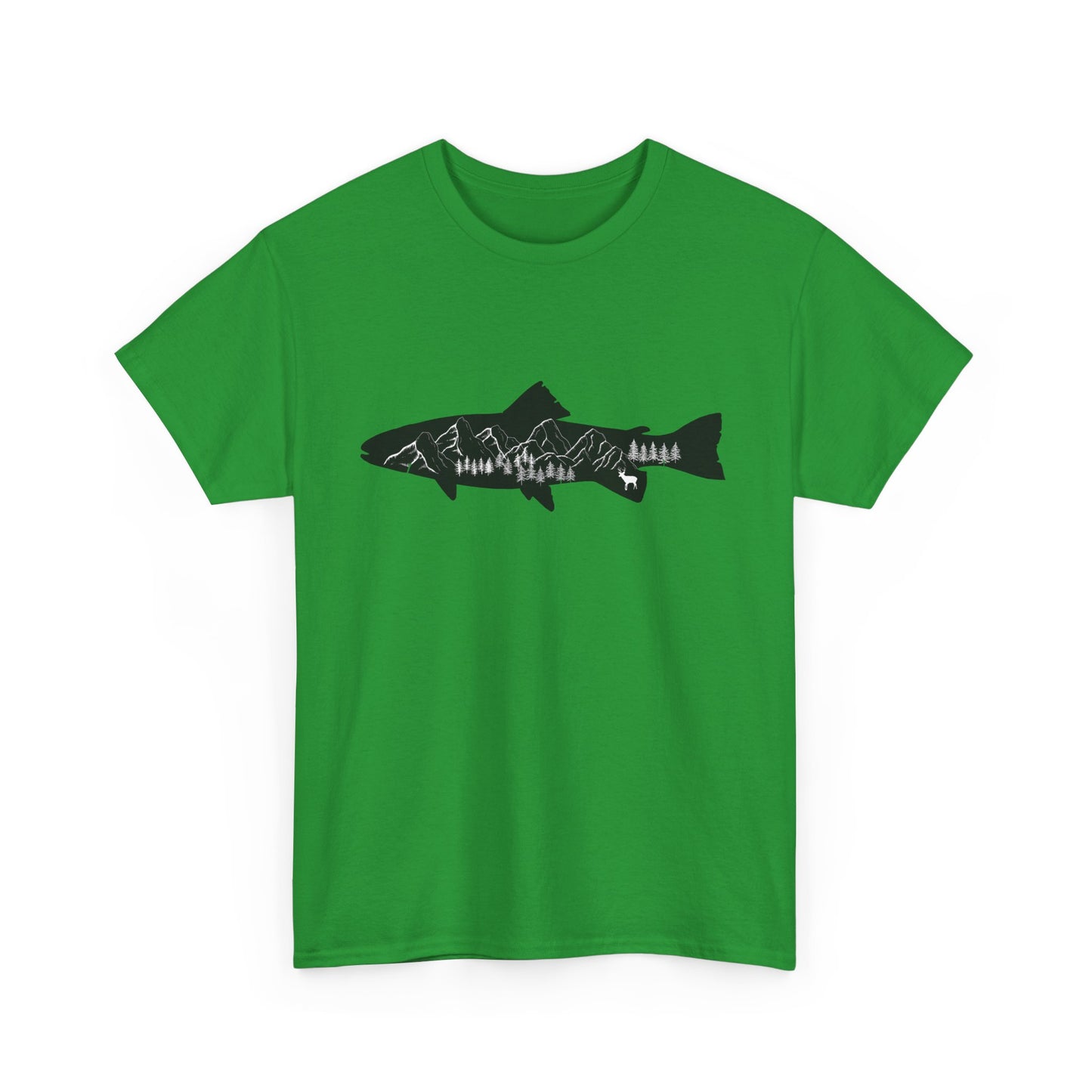 Fishing Shirt for Men – Casual Cotton Tee for Nature and Fishing Enthusiasts