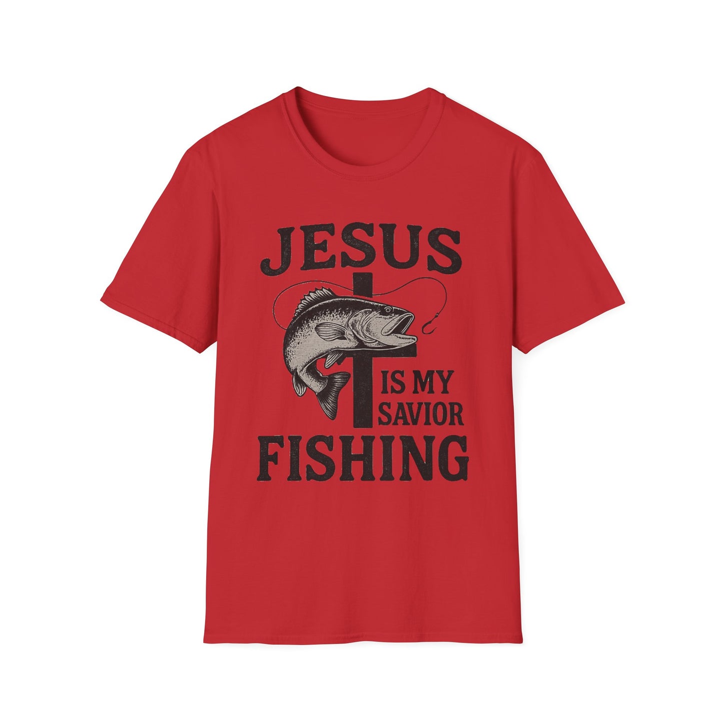 Jesus Is My Savior Fishing T-Shirt – Christian Outdoor Tee & Gift for Fishermen
