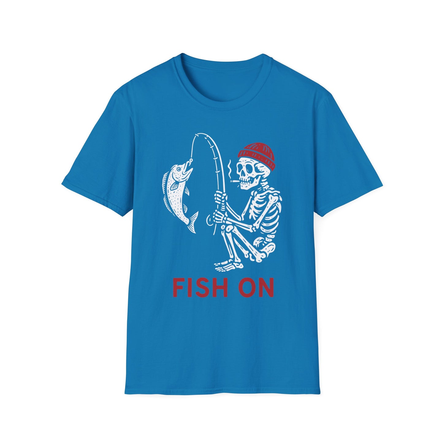 Skeleton Fishing Halloween Shirt β Spooky Fisherman Tee for Men, Outdoor Apparel, Angler Gift