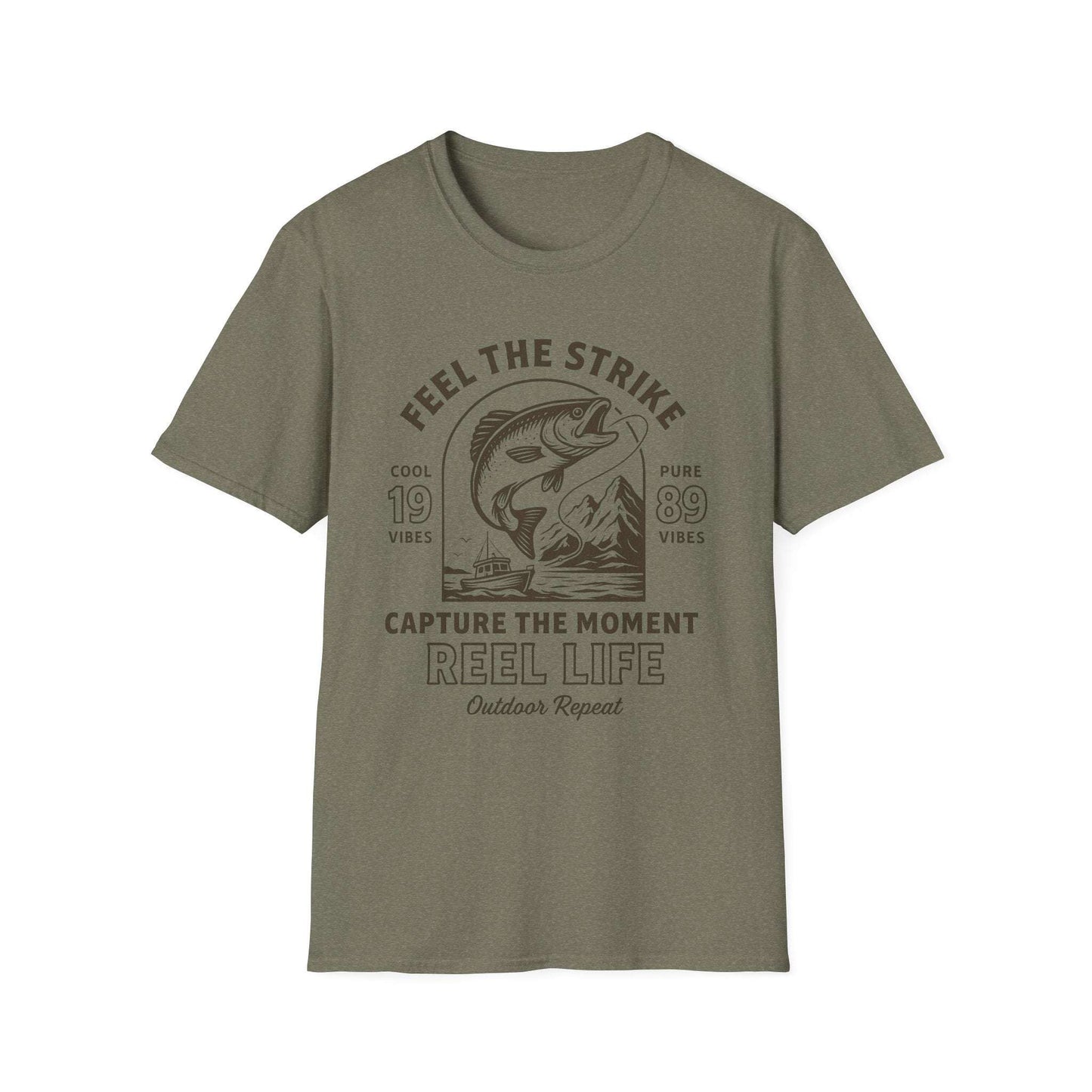 Fishing Enthusiast T-Shirt β Men's Outdoor Tee & Gift for Anglers | Reel Life Apparel