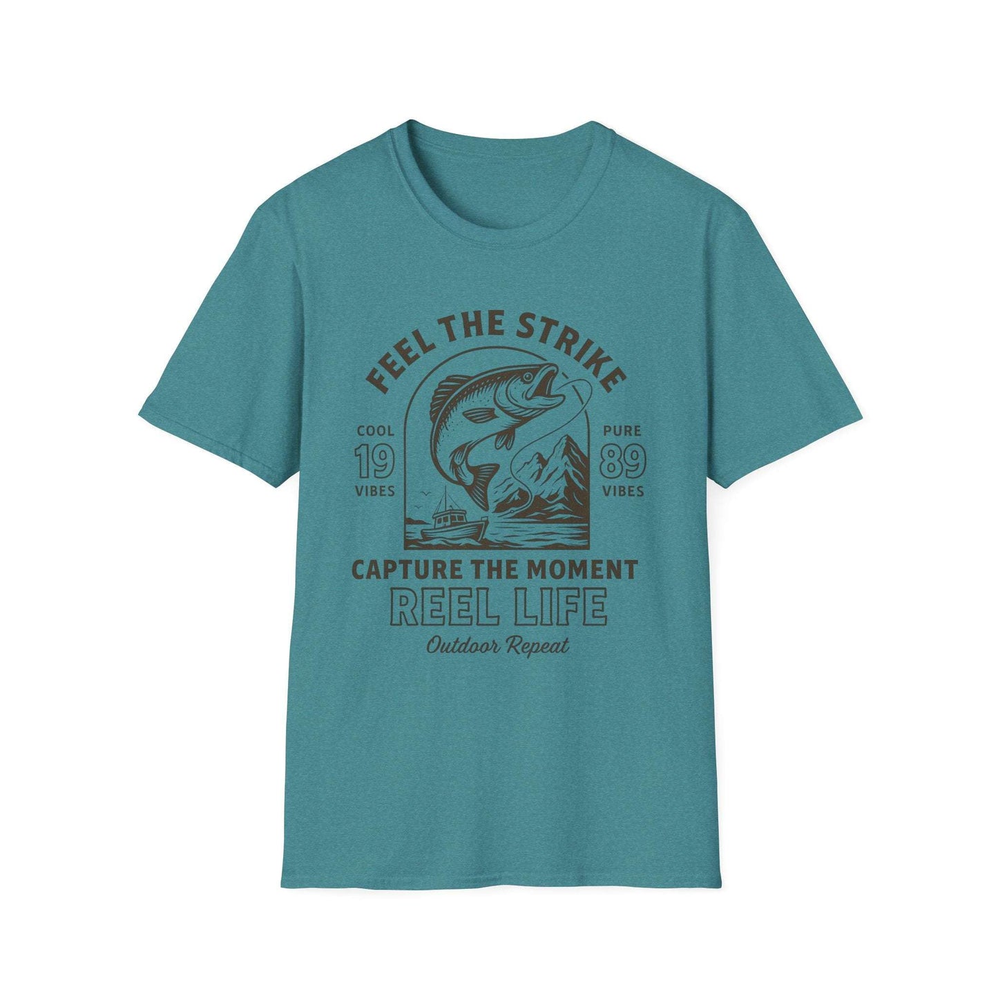 Fishing Enthusiast T-Shirt β Men's Outdoor Tee & Gift for Anglers | Reel Life Apparel