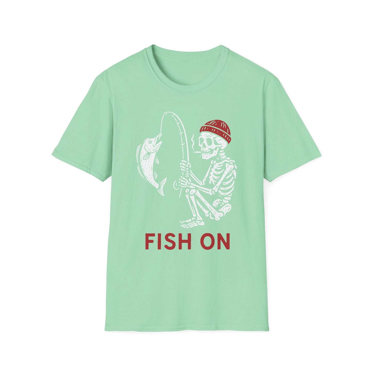 Skeleton Fishing Halloween Shirt β Spooky Fisherman Tee for Men, Outdoor Apparel, Angler Gift