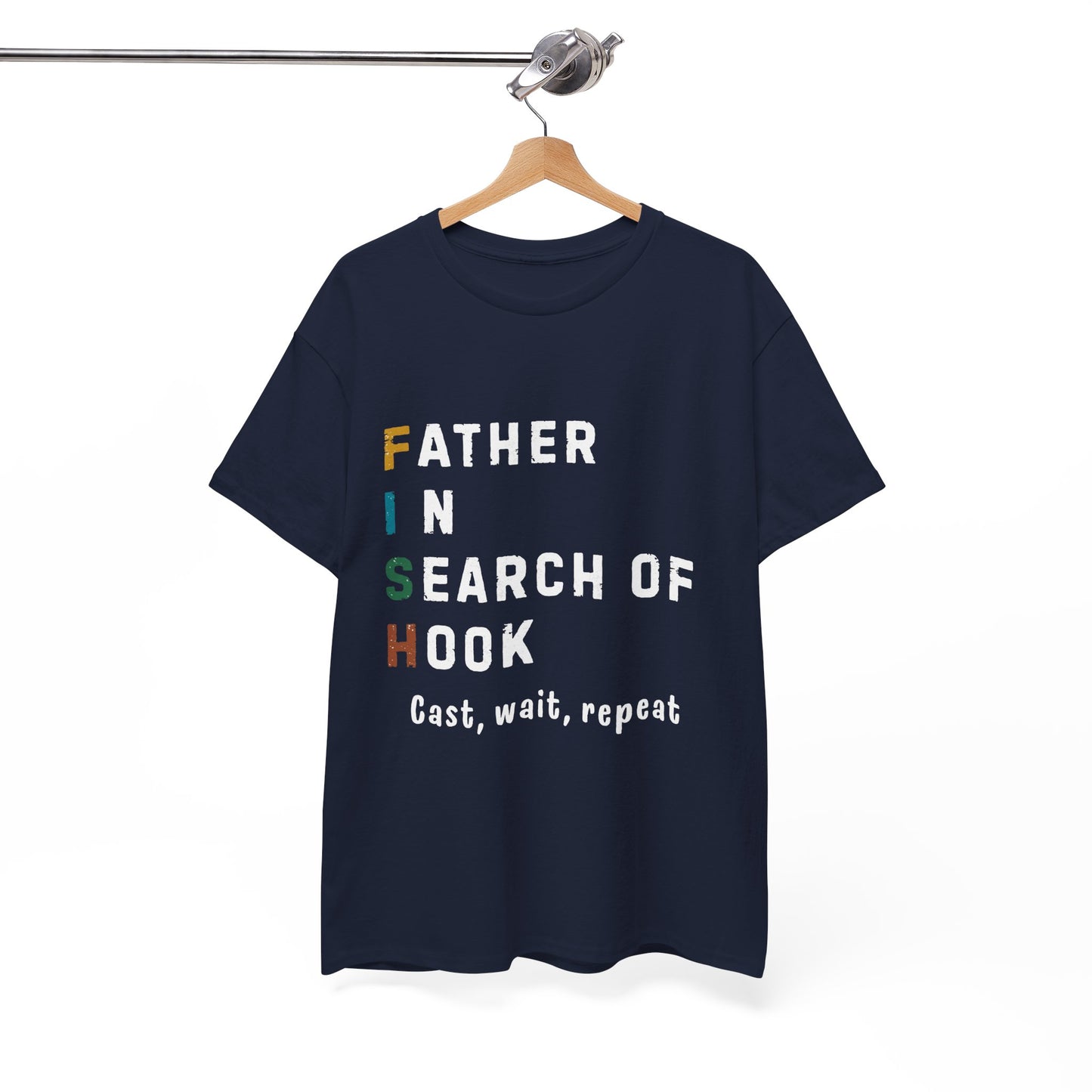 Fishing Dad T-Shirt – Funny Cotton Tee for Father’s Day, Birthday & Weekend Adventures