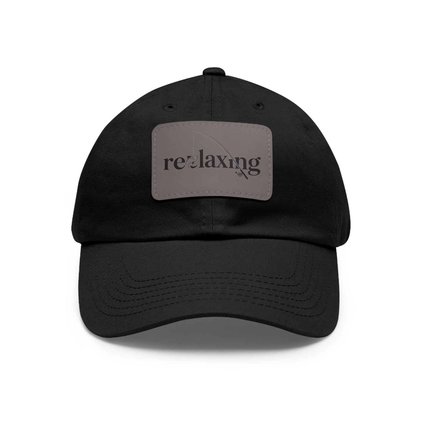 Leather Patch Dad Hat – Relaxed Summer Cap for Outdoorsy Dads, Great Gift Idea