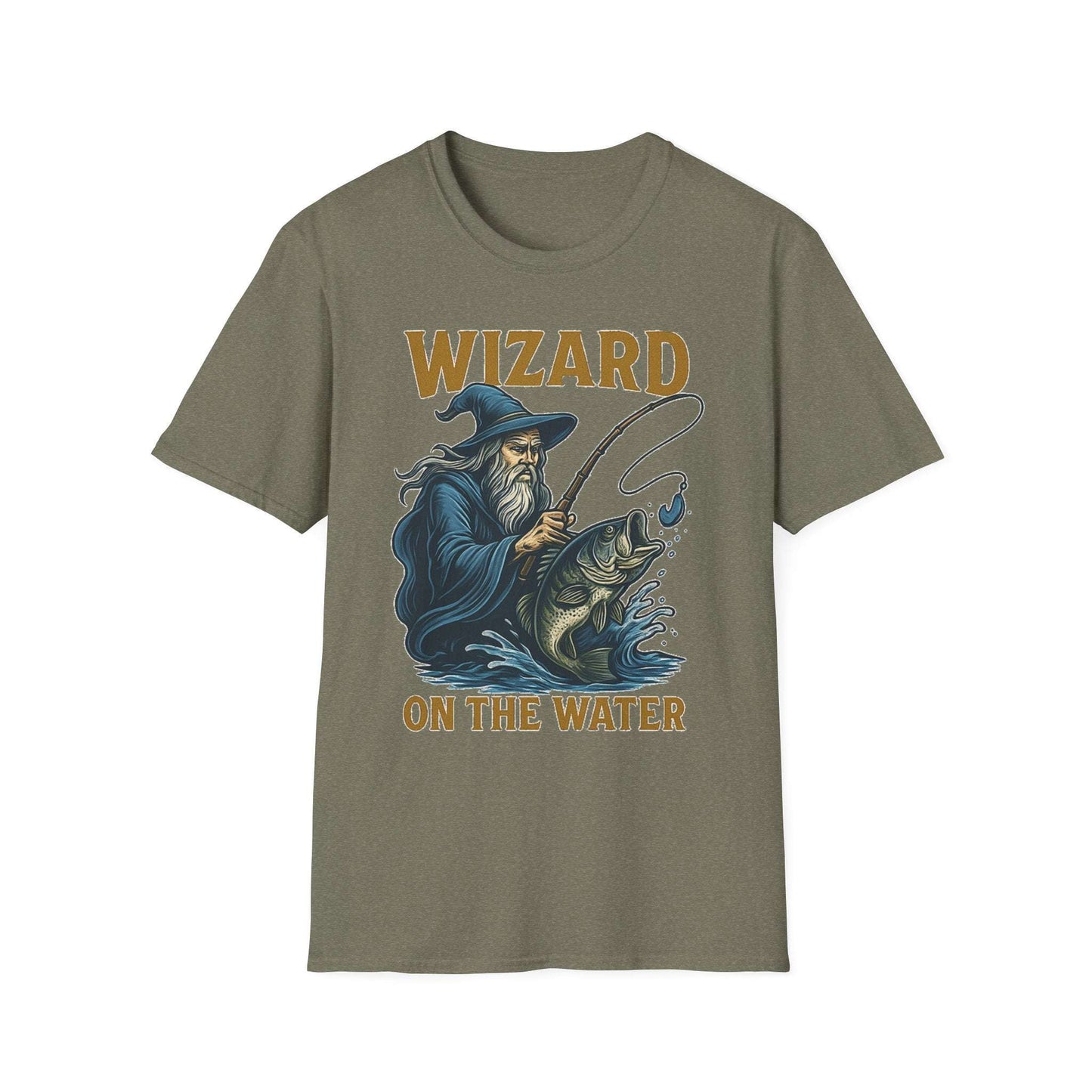 Wizard on the Water T-Shirt – Funny Unisex Fishing Tee | Outdoor Gift for Anglers