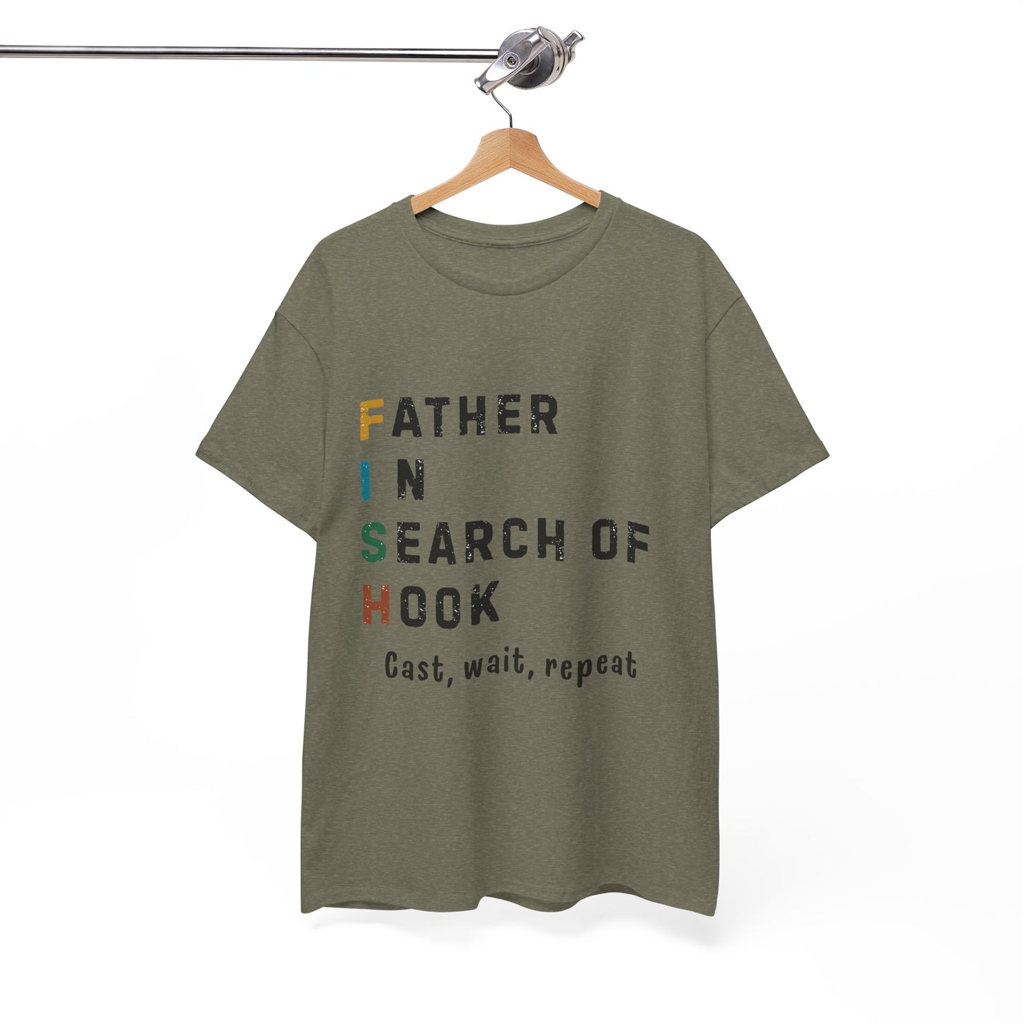 Fishing Dad T-Shirt – Funny Cotton Tee for Father’s Day, Birthday & Weekend Adventures