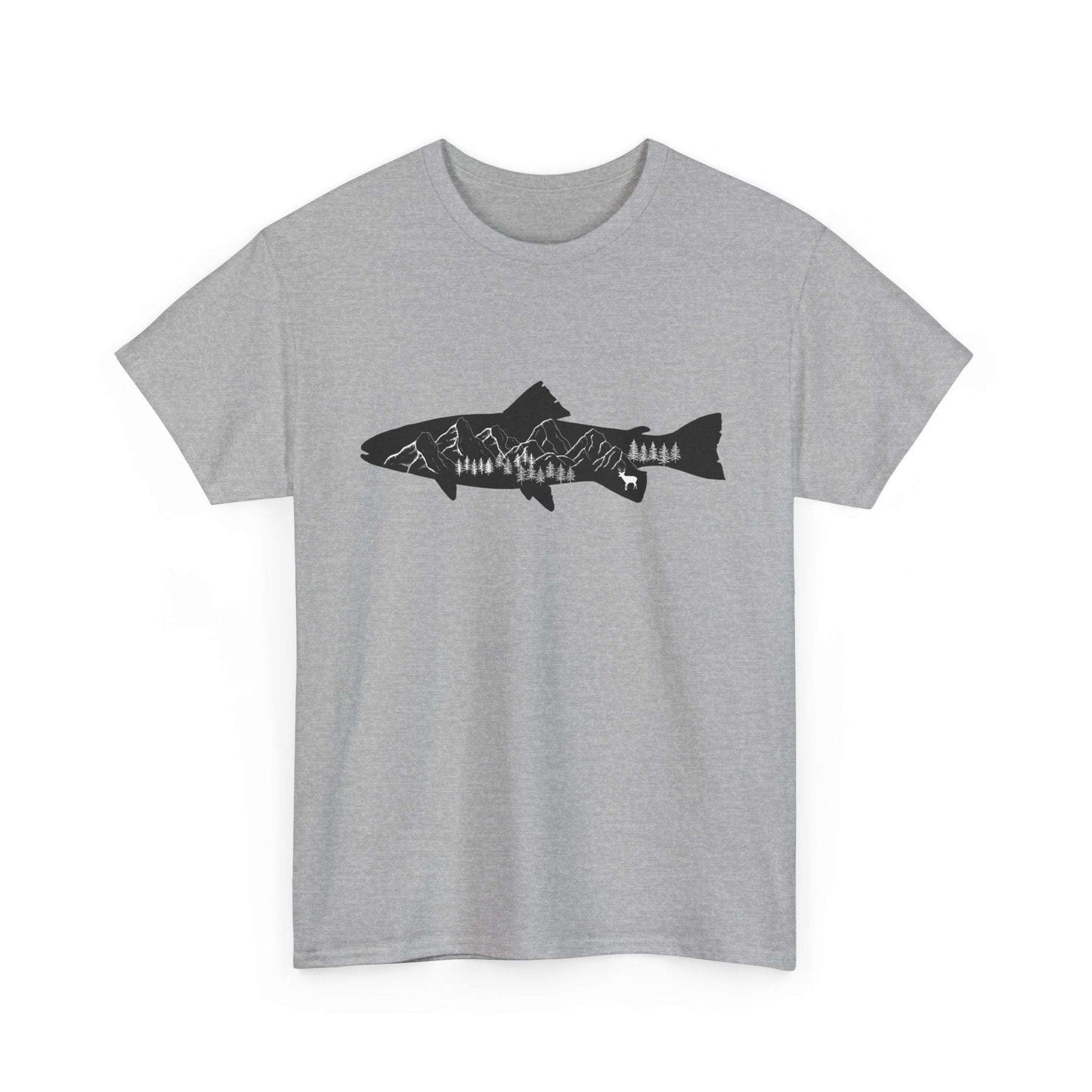 Fishing Shirt for Men – Casual Cotton Tee for Nature and Fishing Enthusiasts