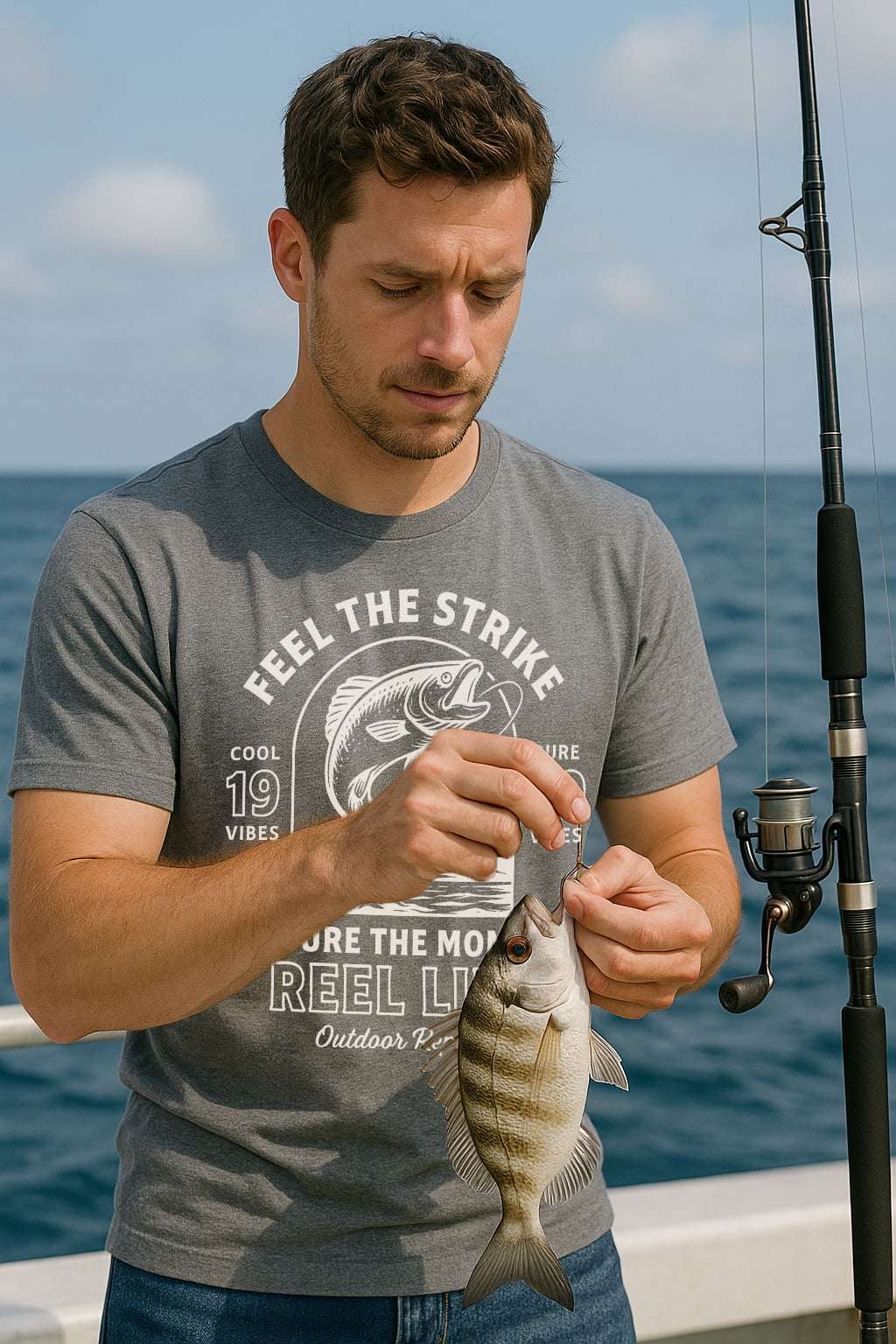 Fishing Enthusiast T-Shirt β Men's Outdoor Tee & Gift for Anglers | Reel Life Apparel